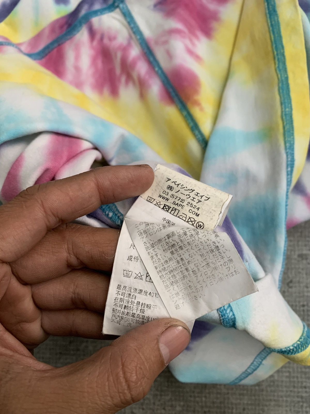 Bape LONGSLEVEE TIE DYE BAPE Size US XXL / EU 58 / 5 - 8 Thumbnail