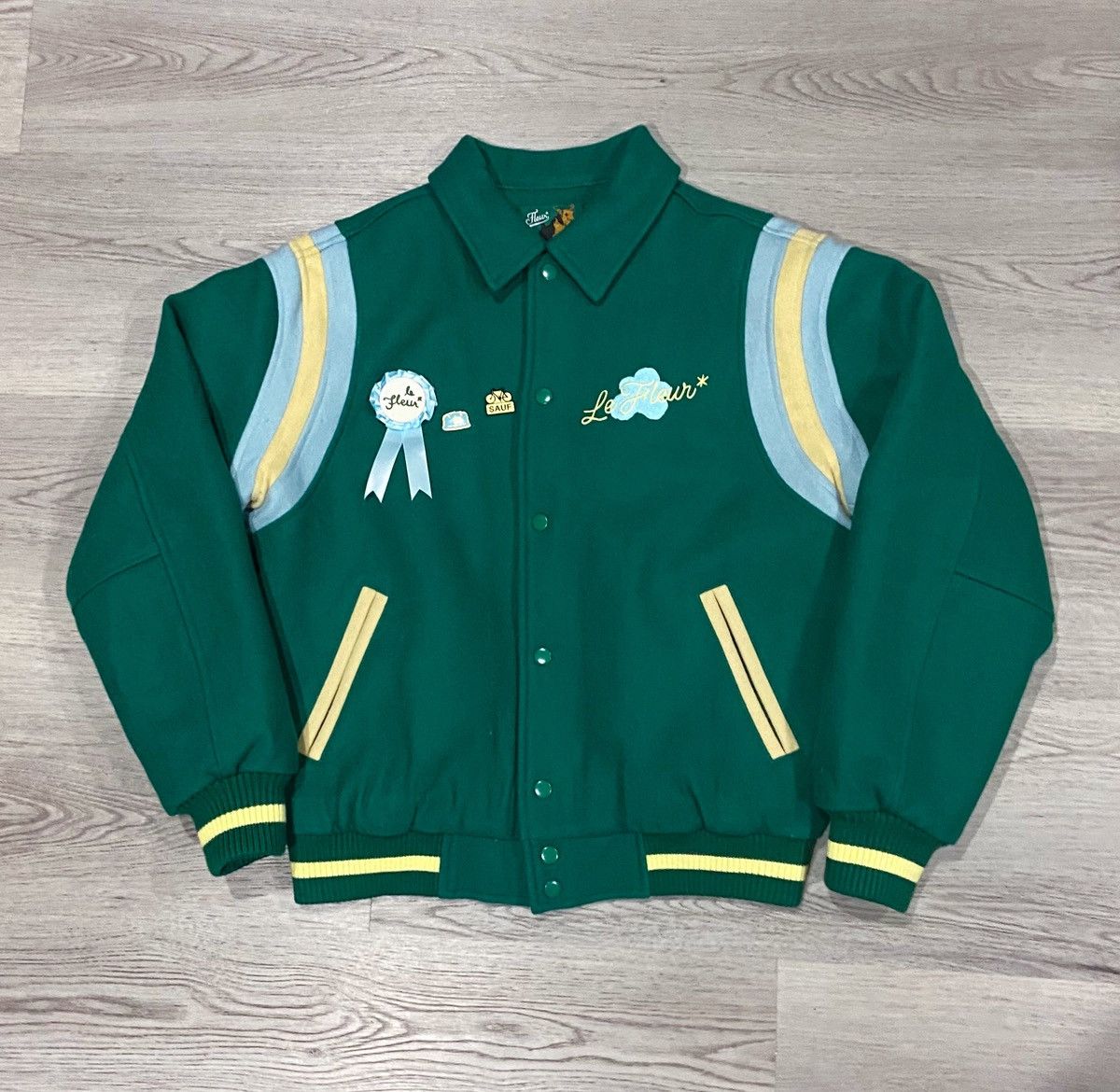Golf le Fleur Petalers Varsity Jacket Green
