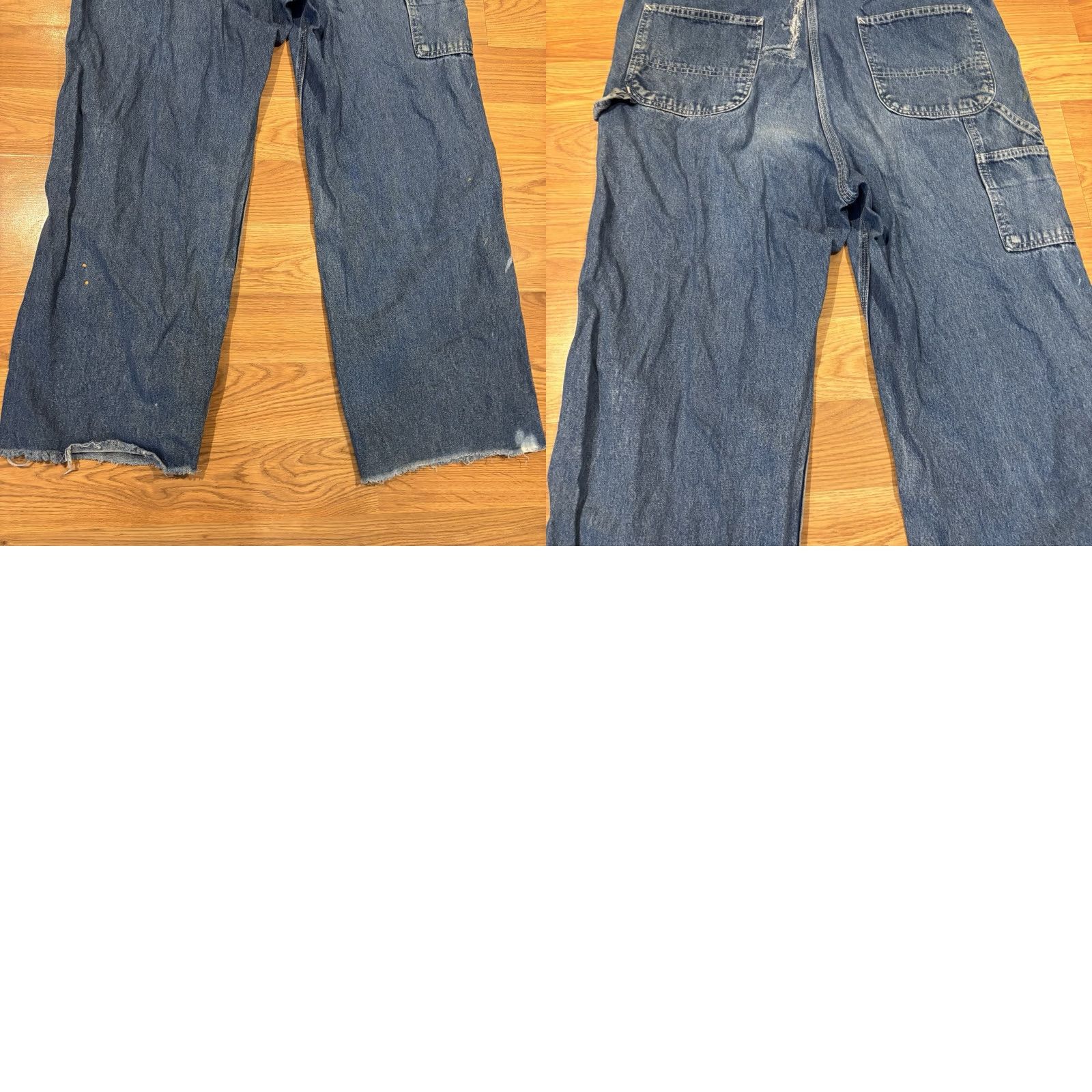 Carhartt VINTAGE Carhartt Overalls Jeans Work Bib Men's 38x32 Denim Blue 5-Pocket Distressed 90s Grunge USA Bib Jeans Mens Size US 38 / EU 54 - 10 Thumbnail