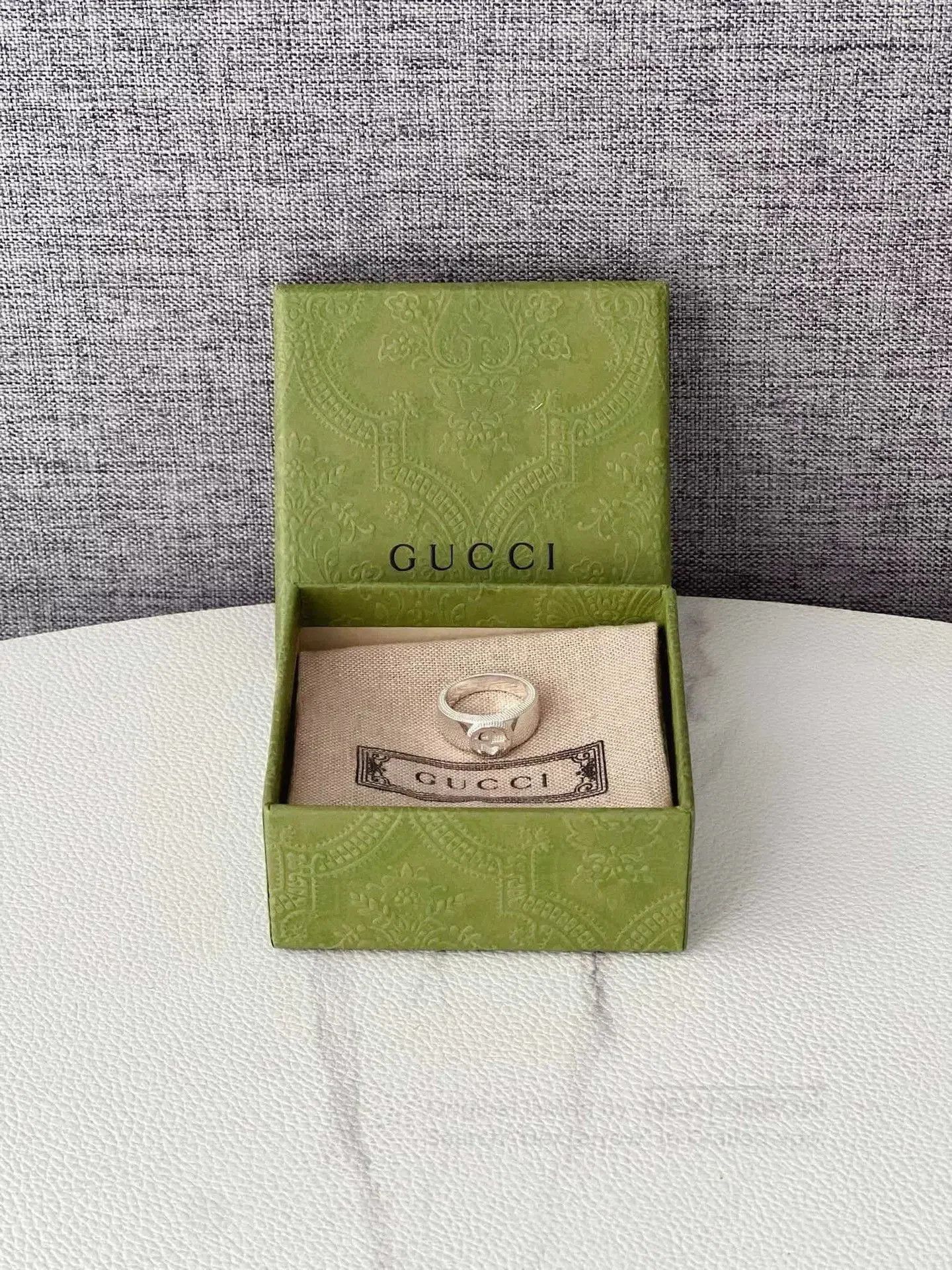 Gucci Gucci 3D GG Cutout Ring 925 Silver. Size ONE SIZE - 2 Thumbnail