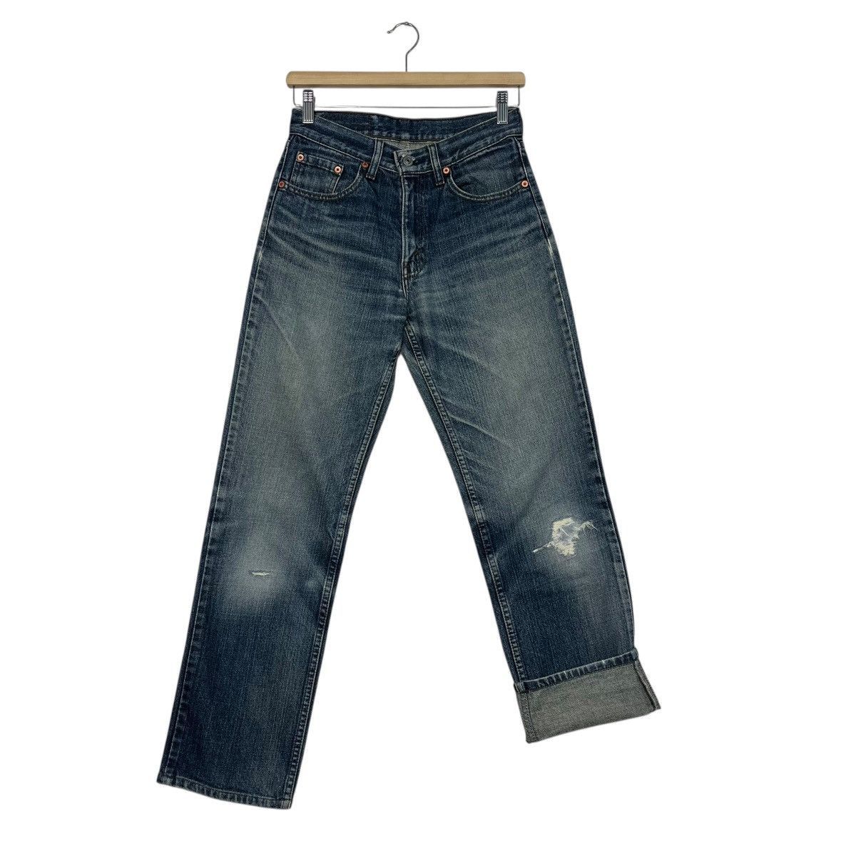 Levi's Vintage Levis 533 Distressed Denim Jeans Size US 29 - 11 Thumbnail