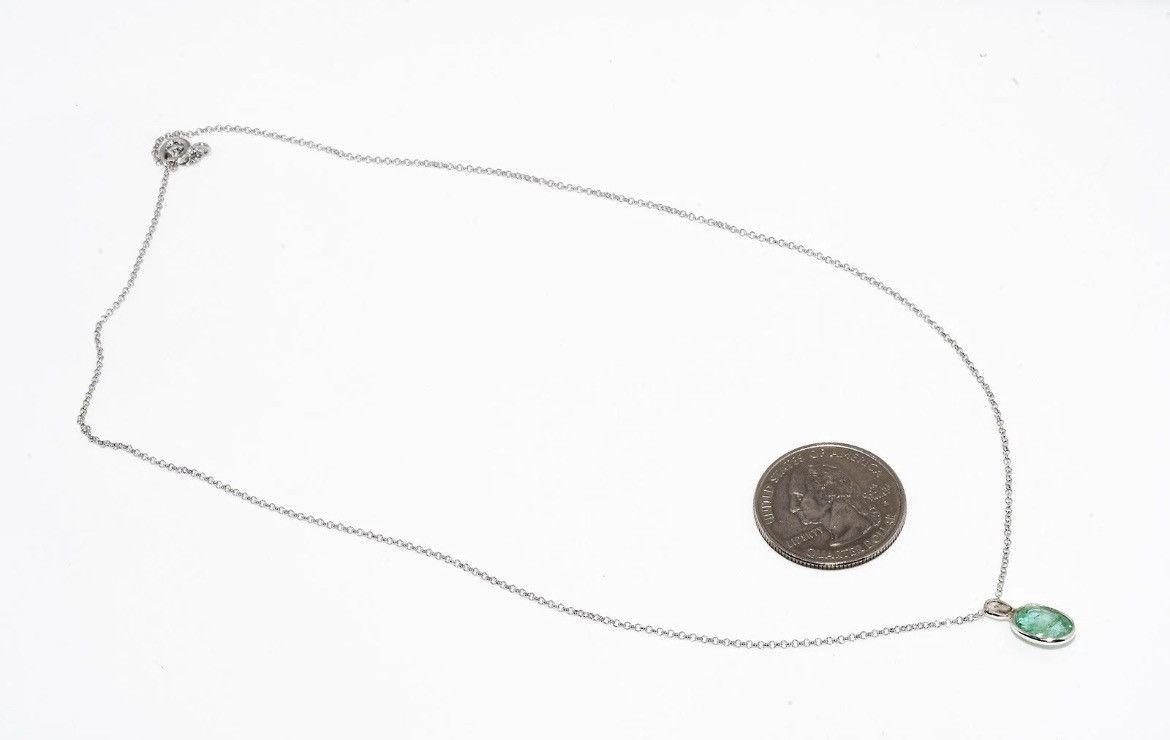 Other Emerald and Diamond Necklace Size ONE SIZE - 7 Thumbnail