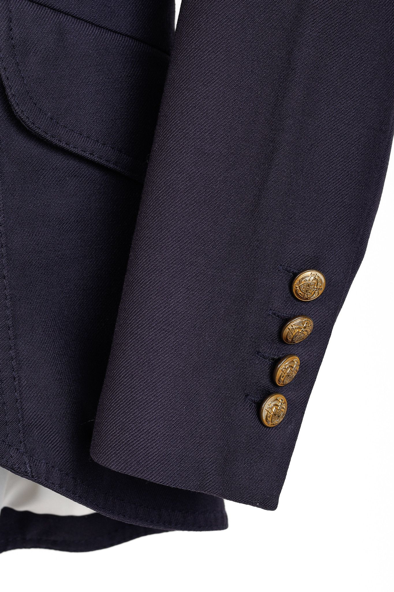 SMYTHE Smythe Navy Wool Twill Equestrian Blazer Size M / US 6-8 / IT 42-44 - 7 Thumbnail