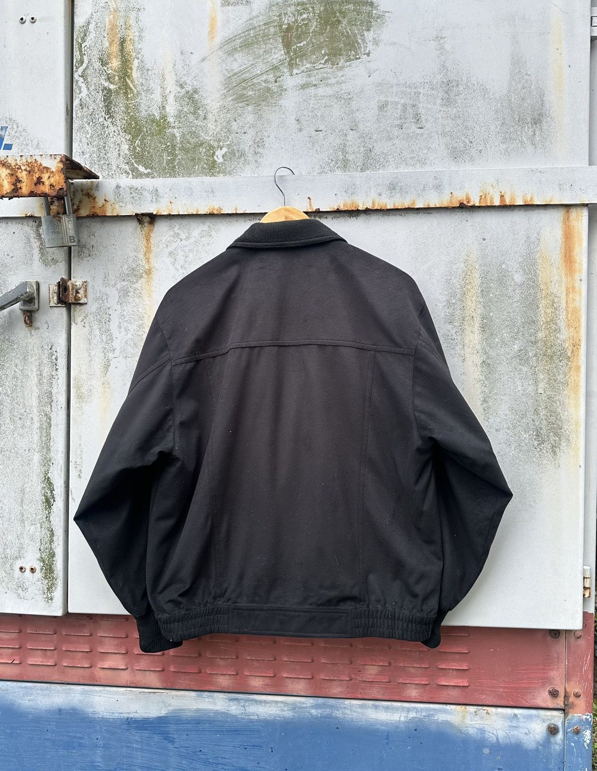 Vintage 👹Vintaige Club Black Suede Bomber Jacket Size US M / EU 48-50 / 2 - 5 Thumbnail