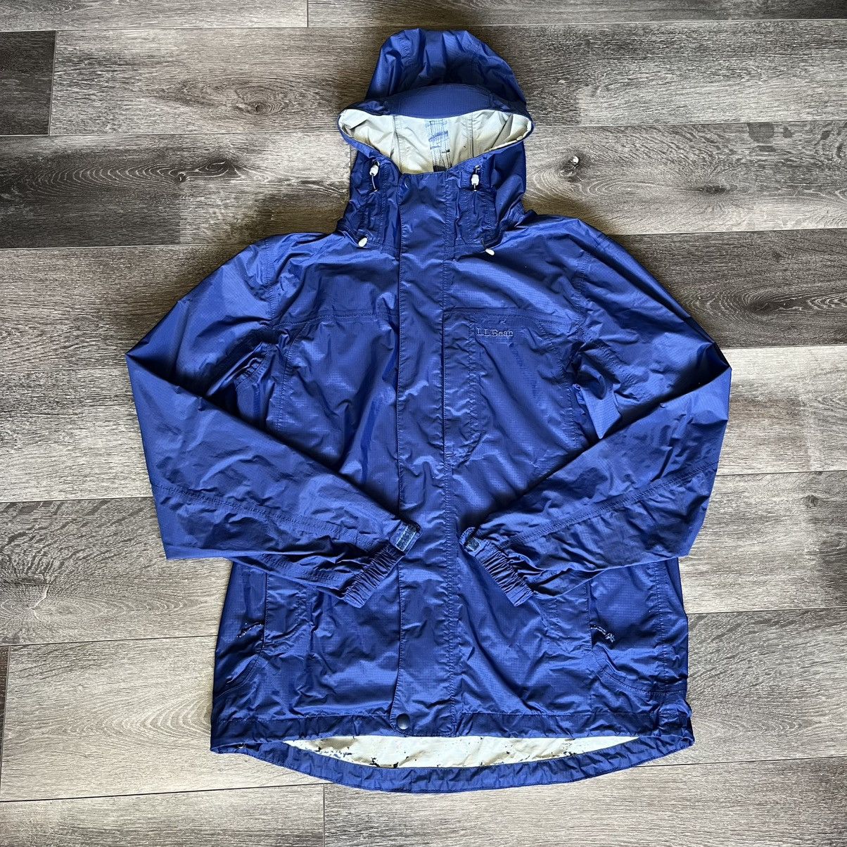 L.L. Bean × Vintage Vintage L.L. Bean Men’s Trail Model Hooded Rain Jacket Zip Size US S / EU 44-46 / 1 - 1 Thumbnail