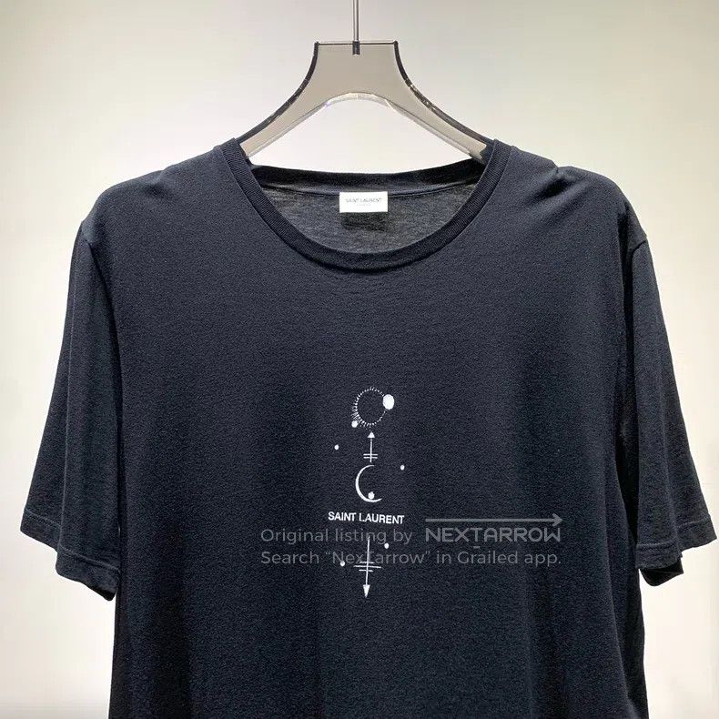 Saint Laurent Paris Saint Laurent Paris Chest Logo Printed Short Sleeve T-Shir Size US L / EU 52-54 / 3 - 7 Thumbnail