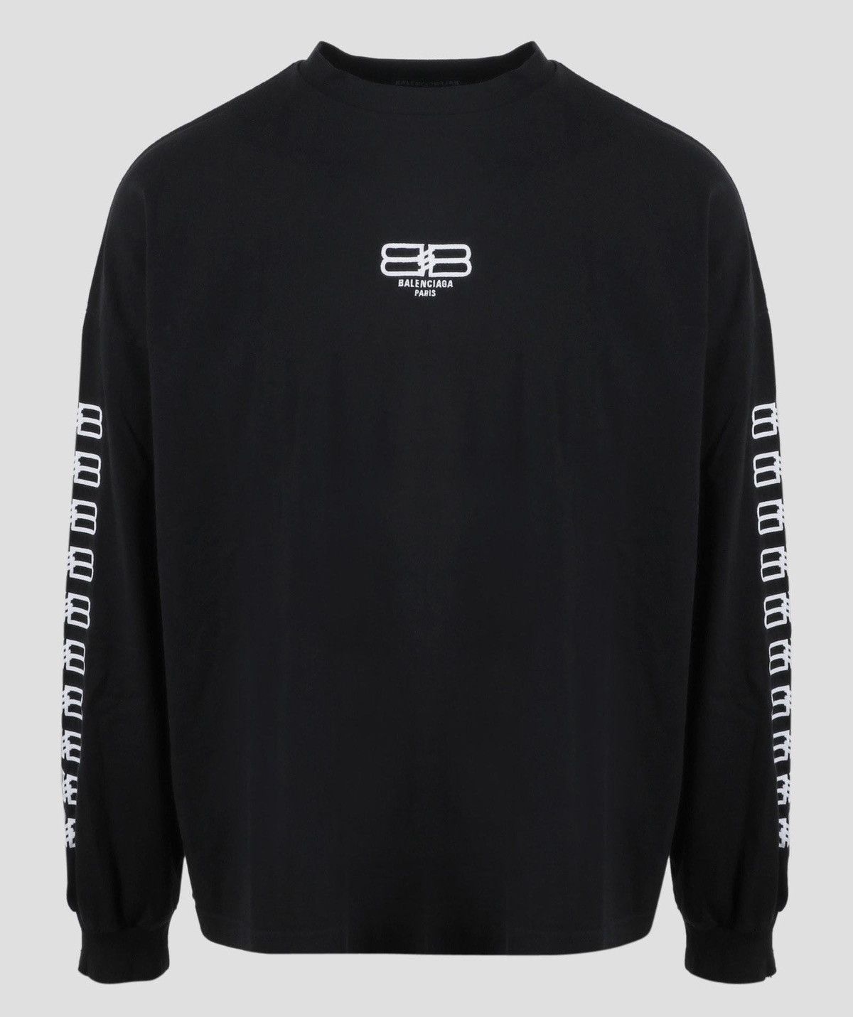Balenciaga BB Paris Icon Long Sleeve T-Shirt Oversized Size US M / EU 48-50 / 2 - 1 Thumbnail
