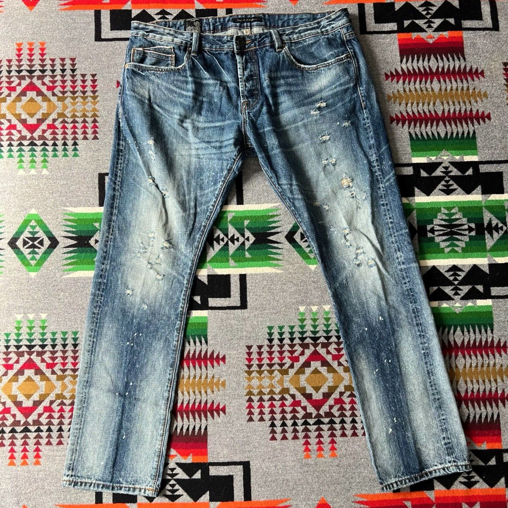 Cult of Individuality Rebel Straight Jeans top Size 34X34