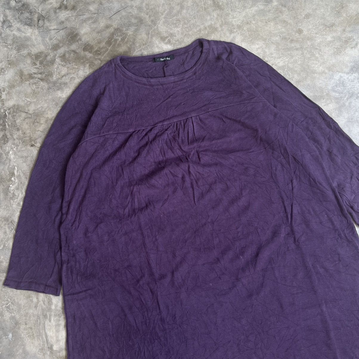 Yohji Yamamoto Y’s for Living by Yohji Yamamoto Maxi Dress Purple Size ONE SIZE - 3 Thumbnail