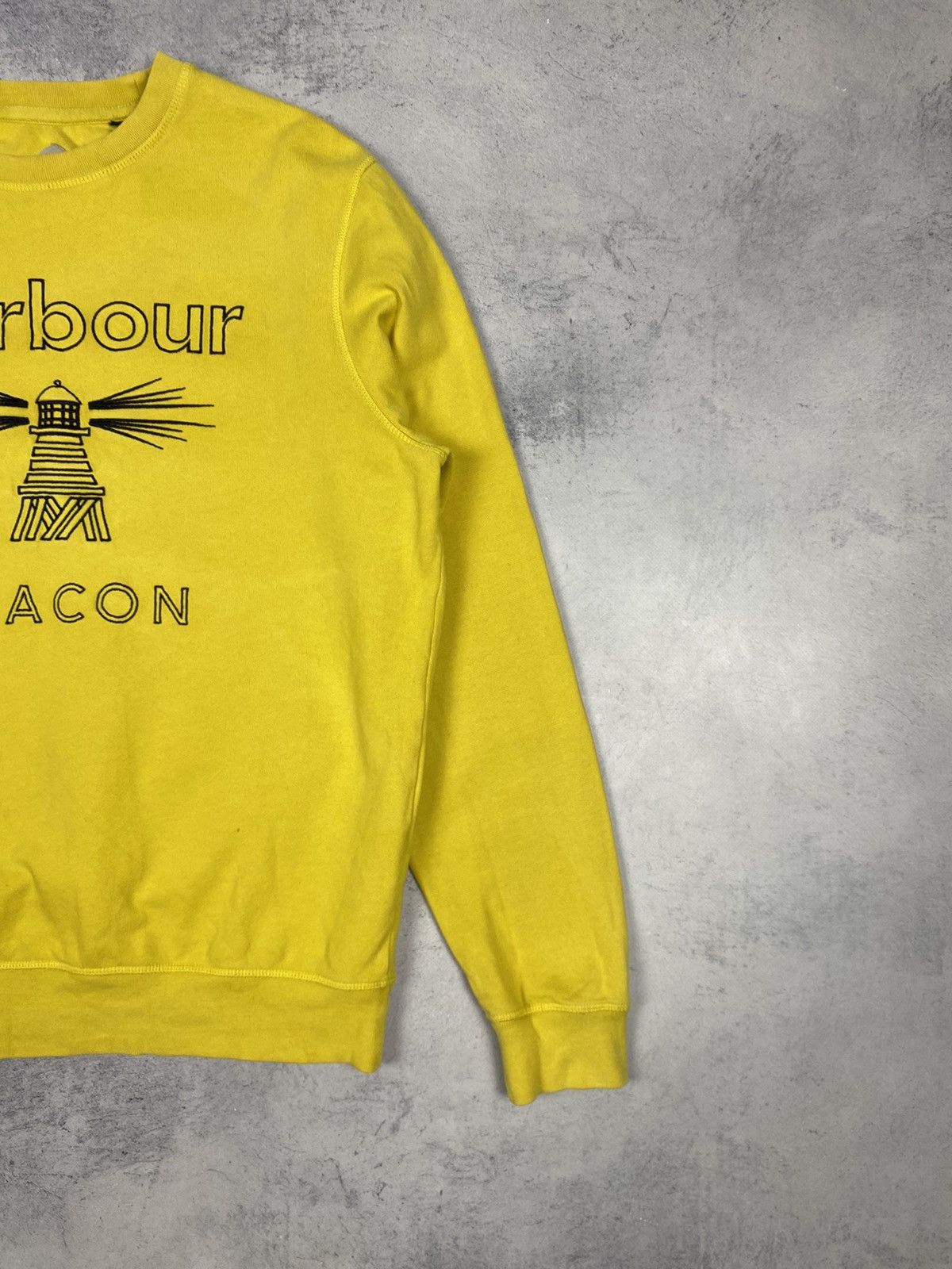 Barbour Barbour Beacon Big Logo Yellow Sweatshirt Size M Size US M / EU 48-50 / 2 - 4 Thumbnail