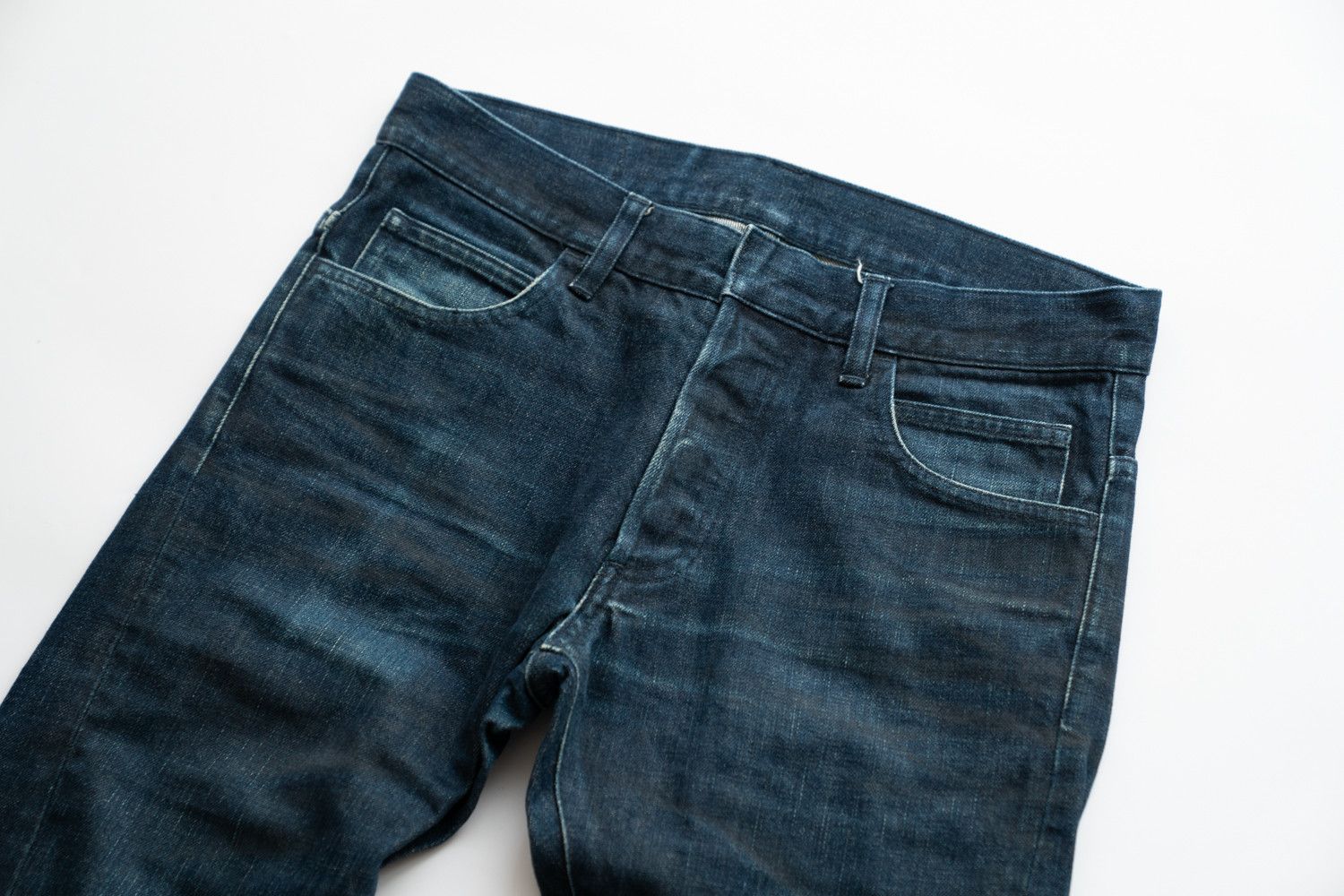 Balmain 2012FW 3D BIKER DEEP BLUE DENIM Decarnin Era Style Size US 27 - 5 Thumbnail