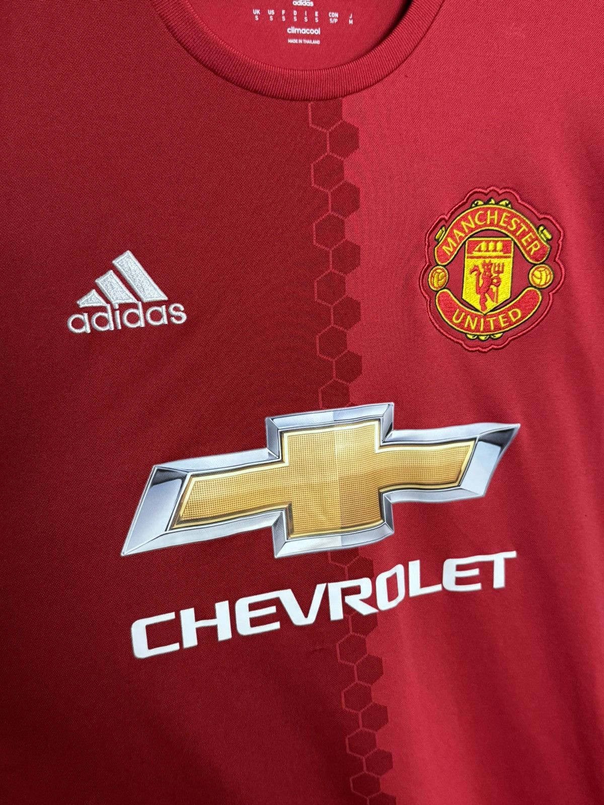 Adidas Manchester United 16/17 Home Football Jersey T-Shirt Size US S / EU 44-46 / 1 - 3 Thumbnail