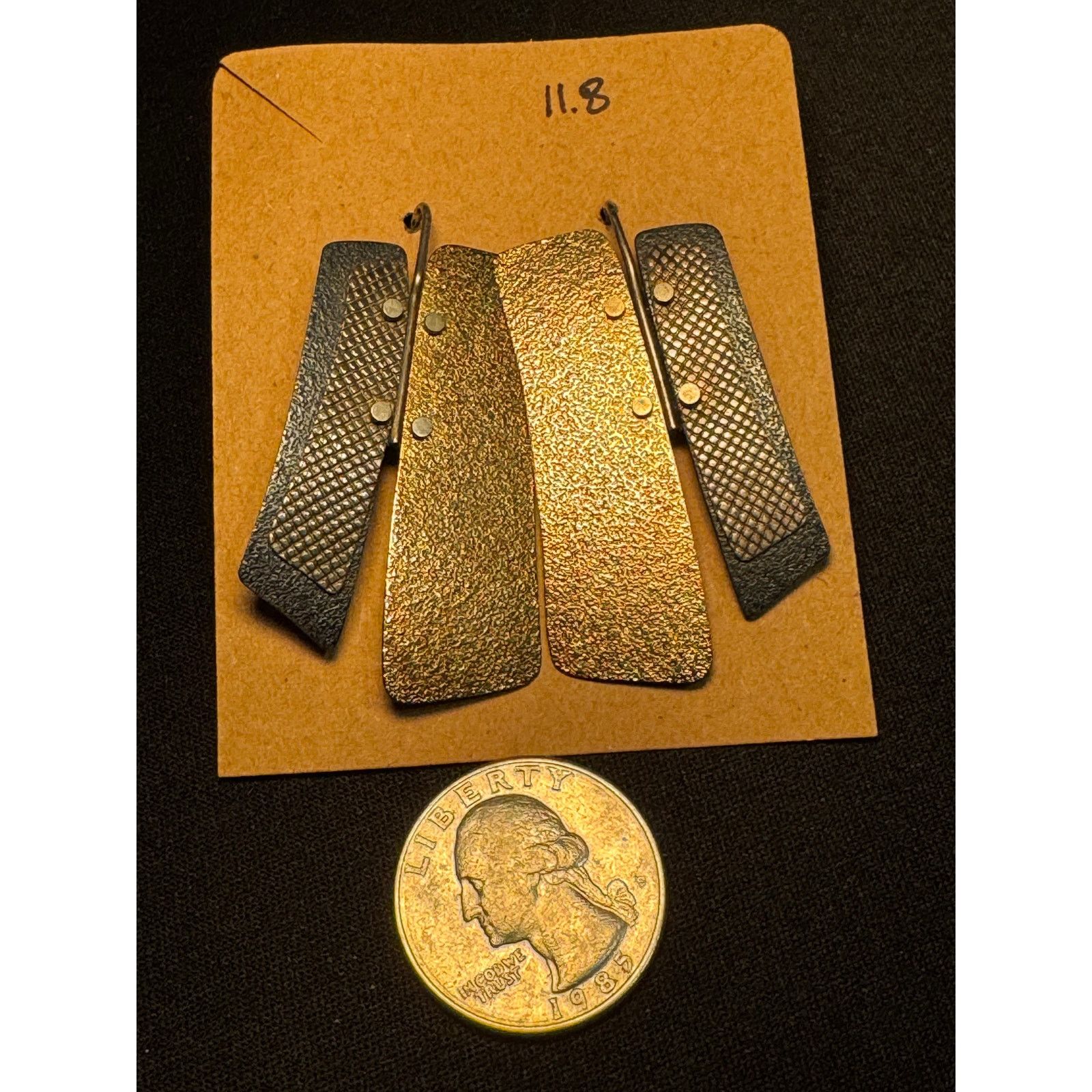 Other Vintage Metal Pierced Dangle Drop Earrings Size ONE SIZE - 3 Thumbnail