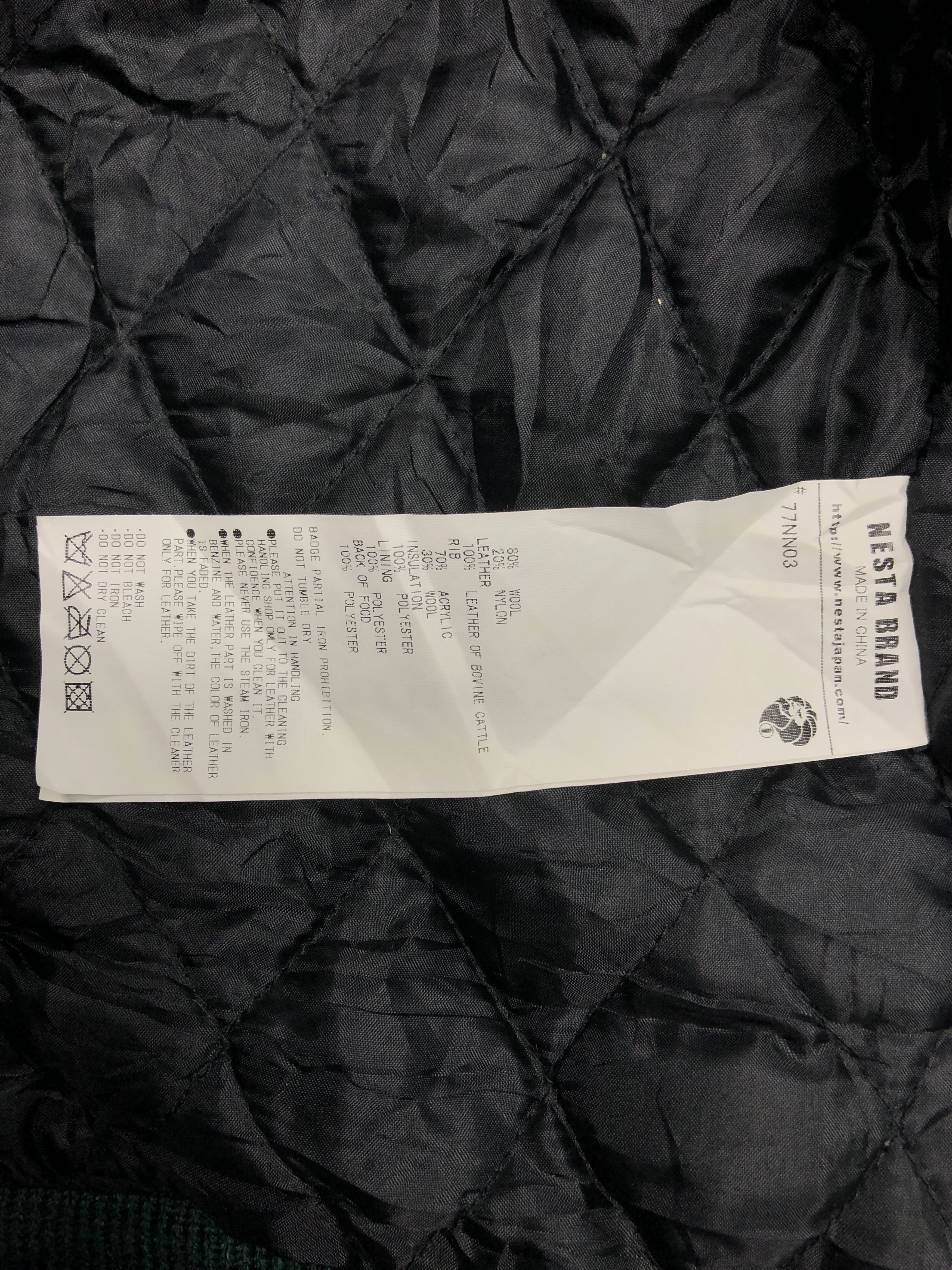 Japanese Brand Vintage Nesta Brand Japanese Varsity Jacket V0040 Size US XL / EU 56 / 4 - 4 Thumbnail