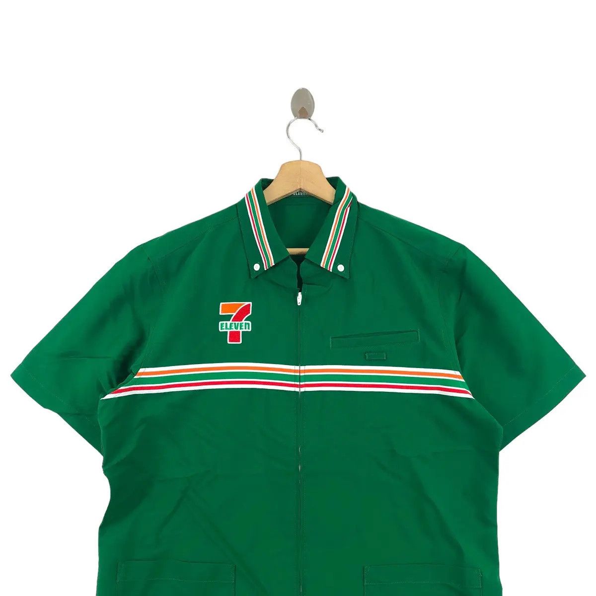 Vintage Vintage 90’ 7 ELEVEN WORKER Convenient Store Green Uniform Size US L / EU 52-54 / 3 - 2 Thumbnail