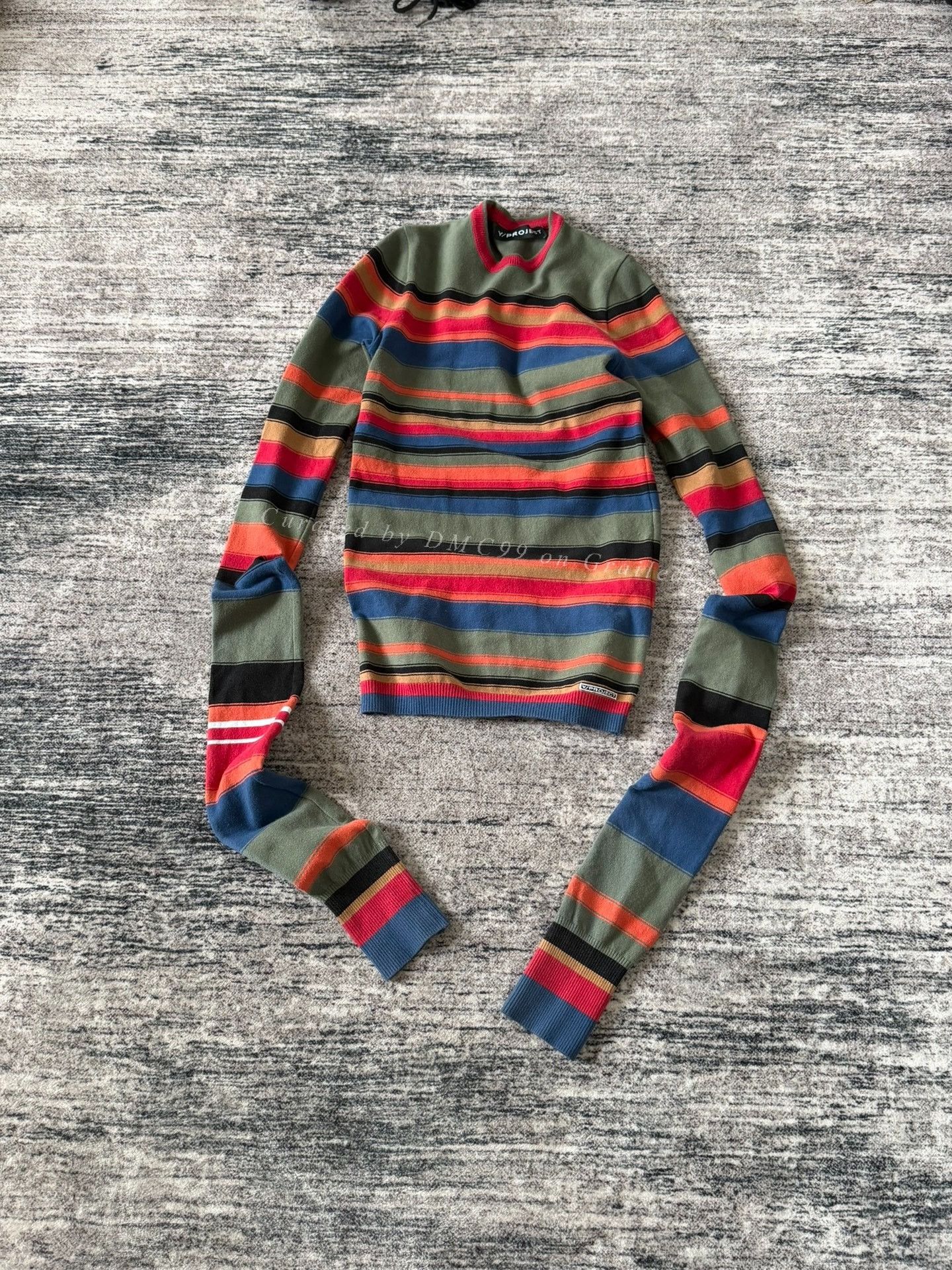DEN IM by SIKI IM Y/project Striped Long Sleeve Knit Sweater Size US XS / EU 42 / 0 - 1 Thumbnail