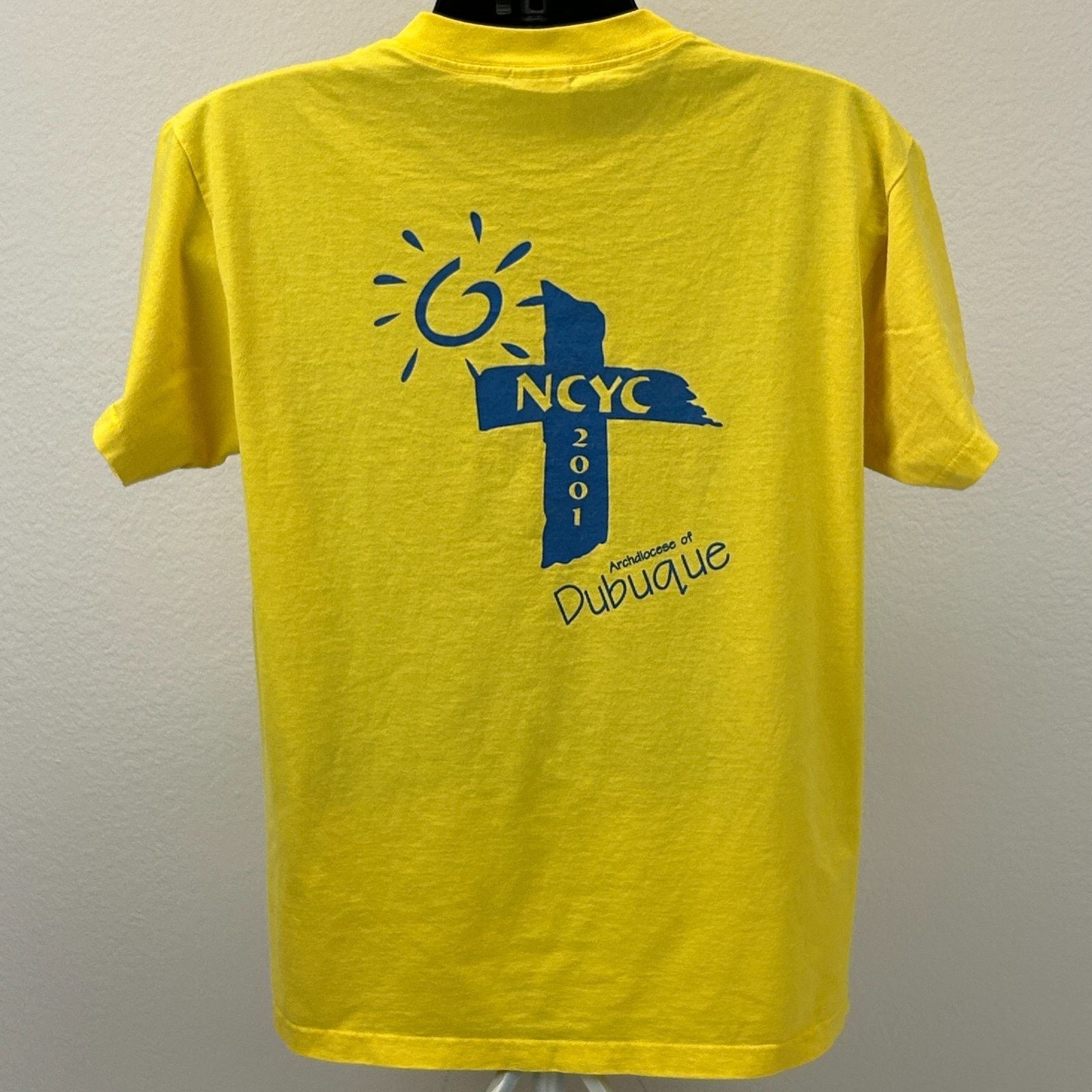Fruit Of The Loom Vintage Y2Ks NYCY Archdiocese of Dubuque T Shirt L Large Size US L / EU 52-54 / 3 - 3 Thumbnail