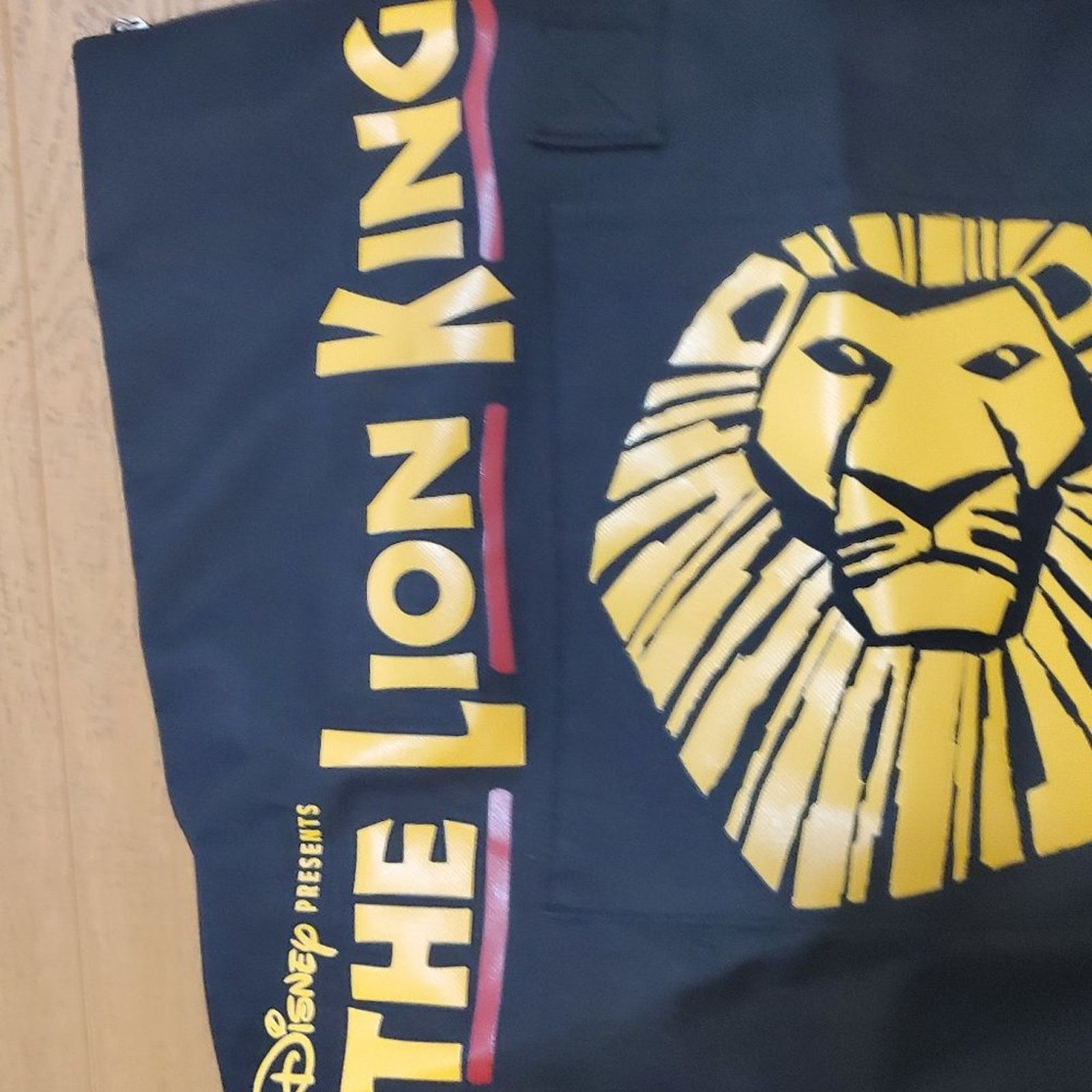 Disney Disney's The Lion King Black Broadway Musical Zip Tote Bag! Size ONE SIZE - 4 Thumbnail