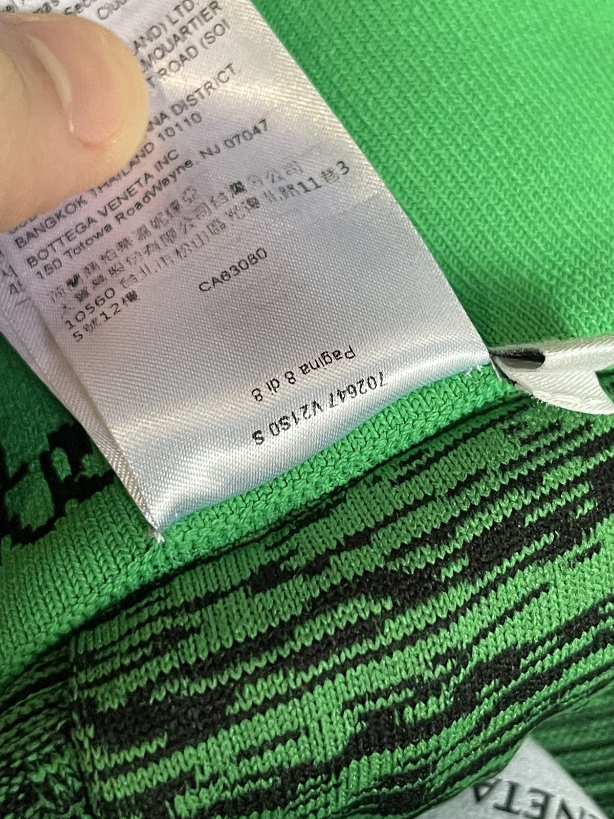 Bottega Veneta Bottega Veneta Intrecciato Mouliné Green Wavy Pants Size US 31 - 11 Thumbnail