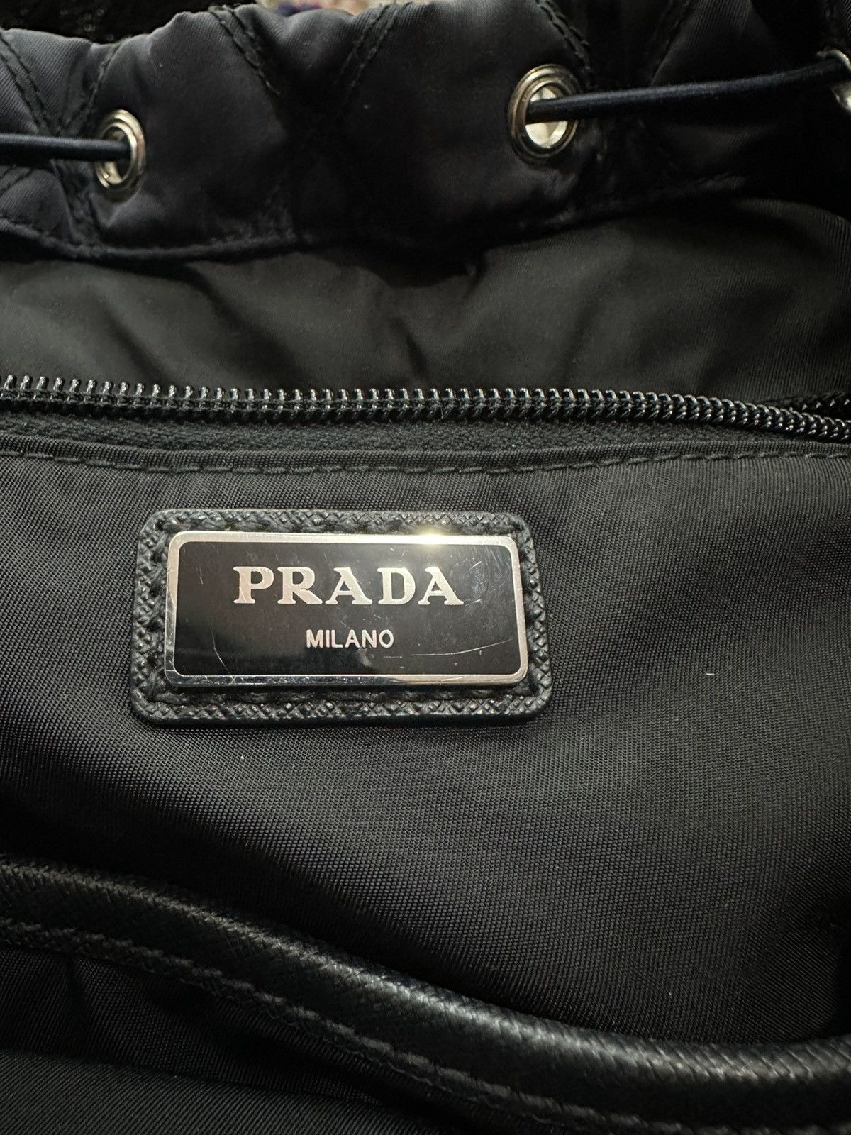 Prada Prada Quilted triangle logo backpack Size ONE SIZE - 17 Thumbnail