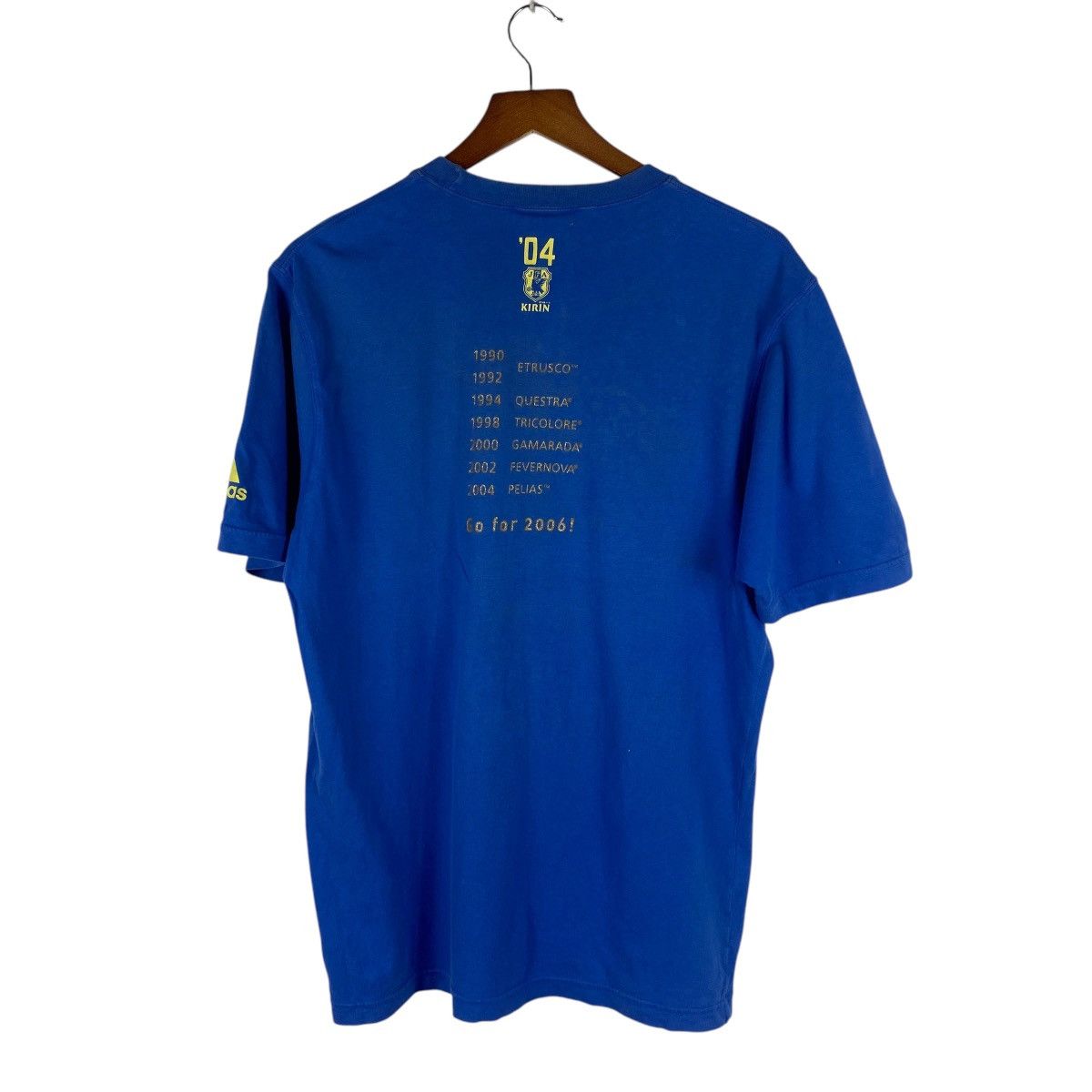 Adidas Vintage Adidas Kirin Japan World Cup Fevernova Ball Shirt Size US M / EU 48-50 / 2 - 5 Thumbnail