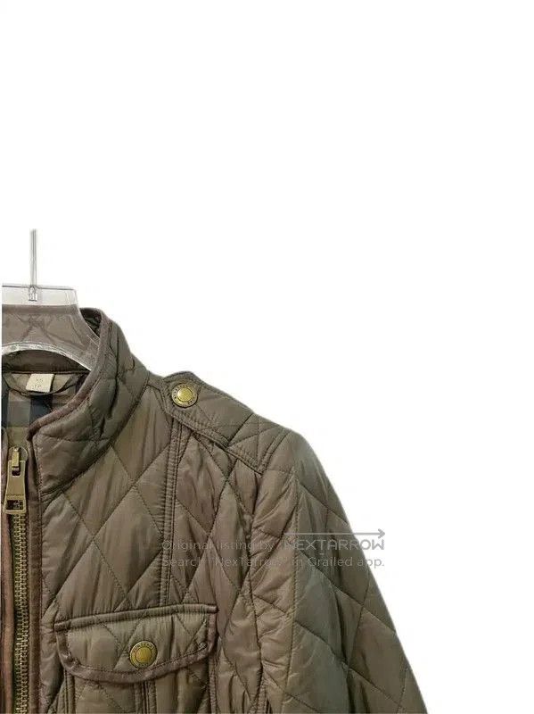 Burberry Burberry Military Green Cotton Women's Jacket. Size XS / US 0-2 / IT 36-38 - 5 Thumbnail
