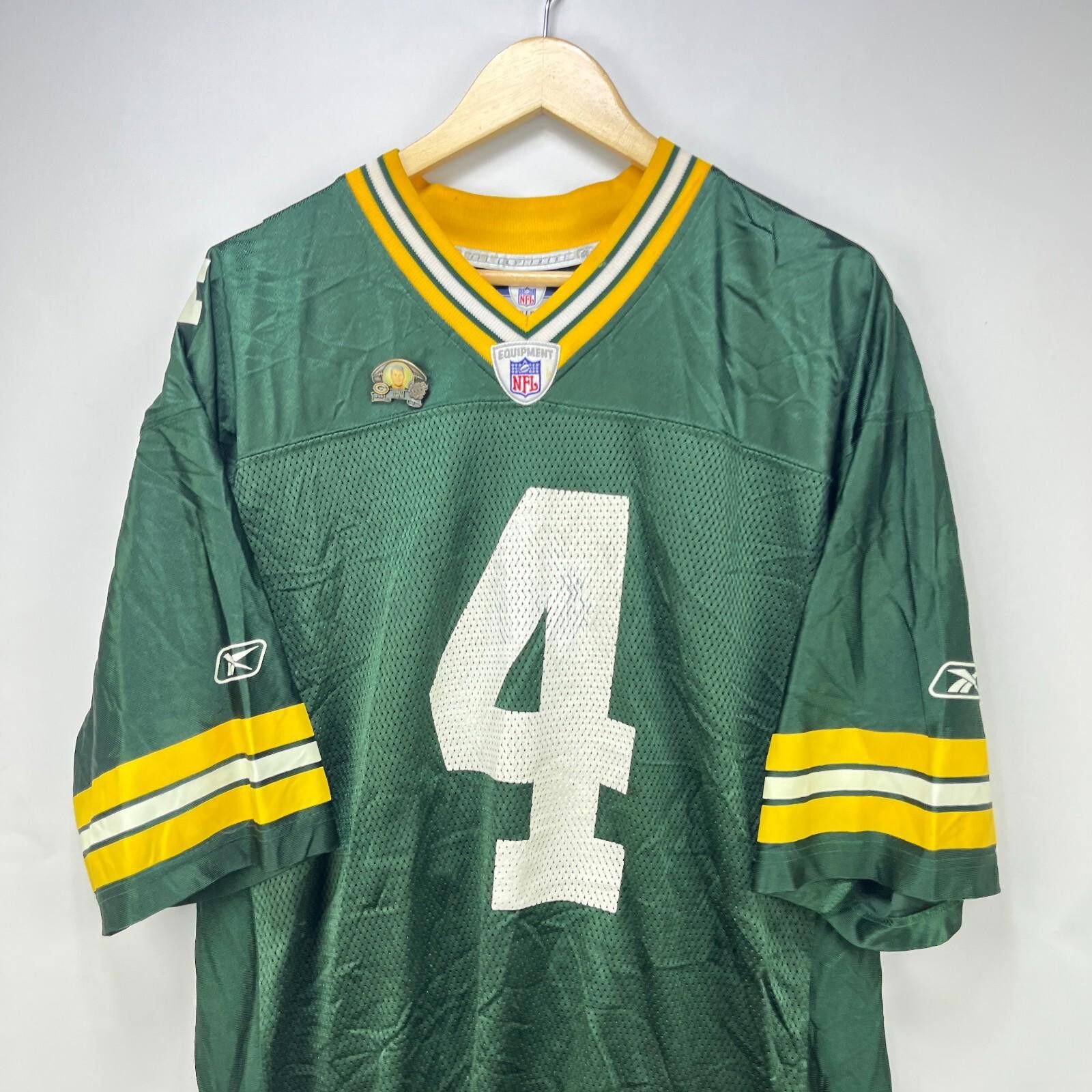 Reebok Vintage 90s Green Bay Packers Brett Favre NFL Jersey Large Size ONE SIZE - 2 Thumbnail