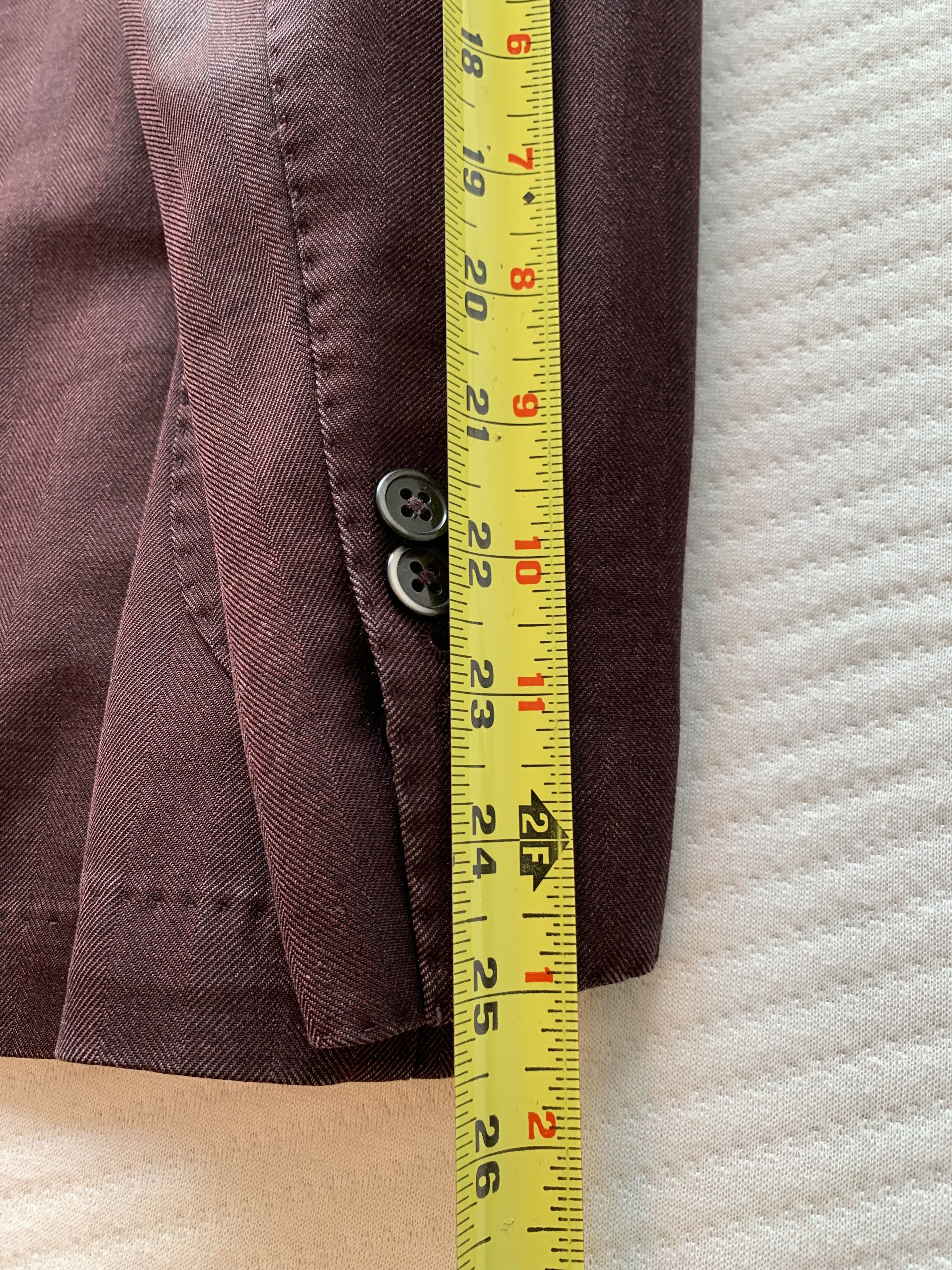 Neiman Marcus Neiman Marcus Burgundy Italian Blazer Size 40R - 9 Thumbnail