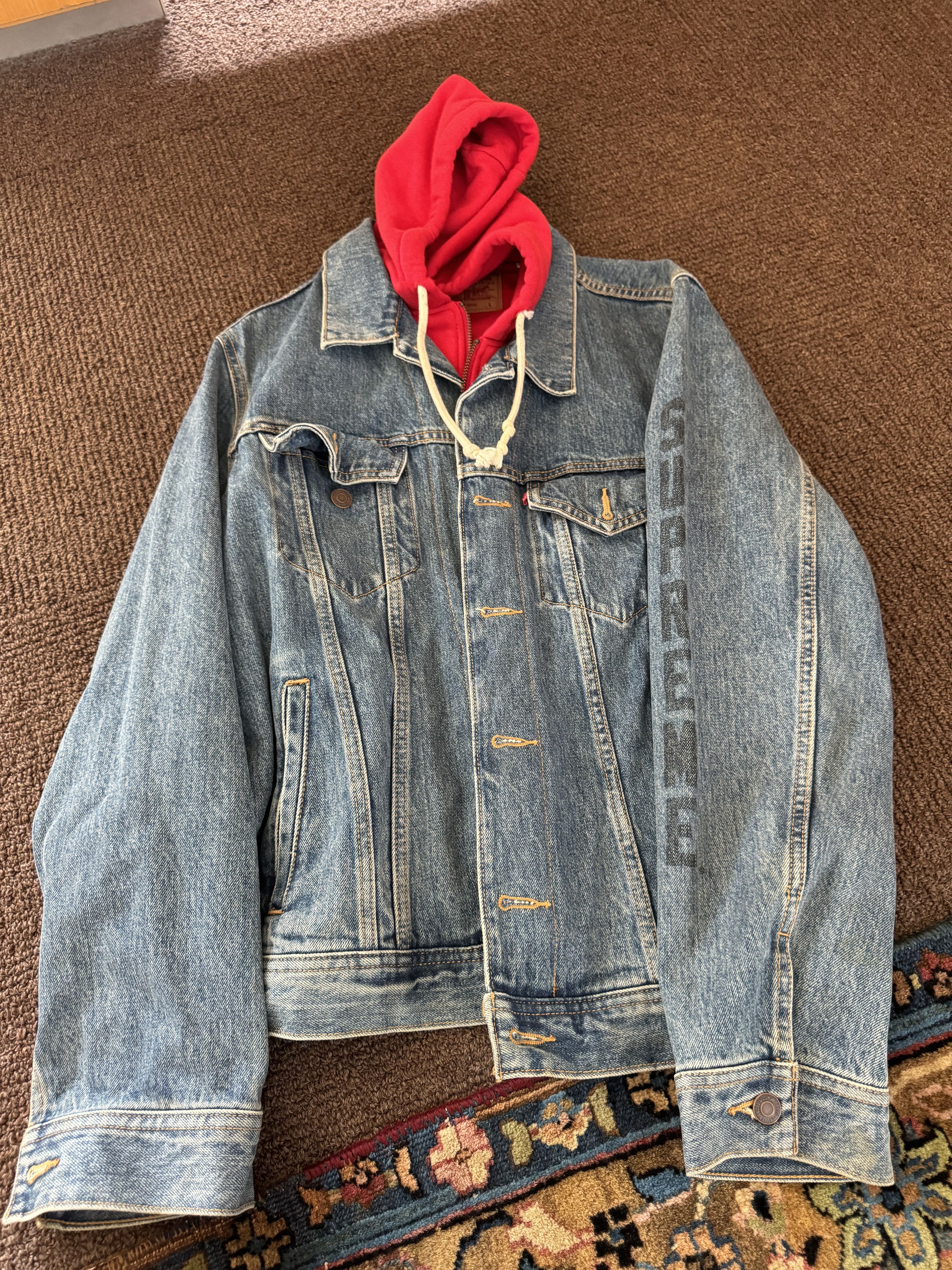 Levi's × Supreme Supreme Levis 16SS Roses Trucker Jacket
