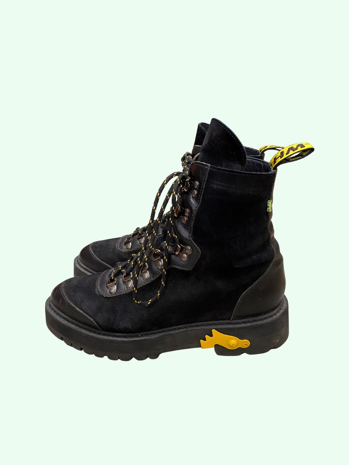 Off-White Off White Suede Hiking Boots in Black Size US 8 / EU 41 - 3 Thumbnail