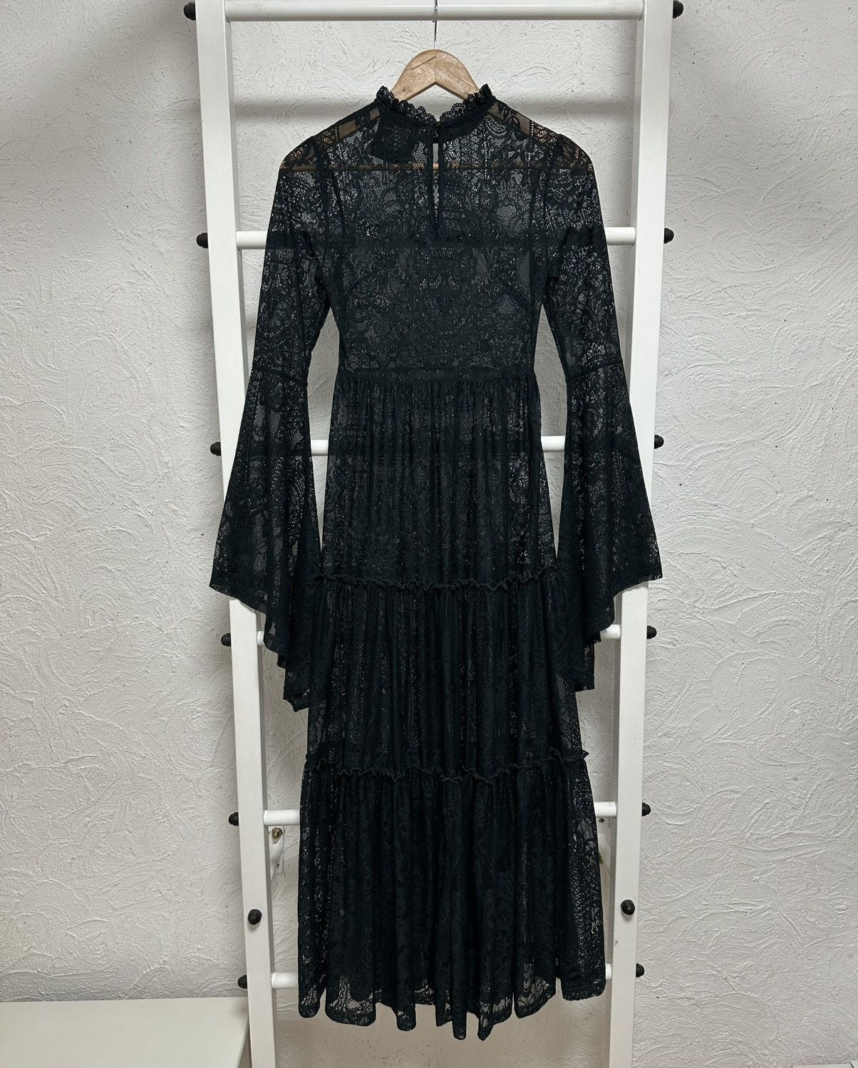 Killstar Killstar Lace Maxi Dress XS Vintage 90s Gothic Rock Style Size XS / US 0-2 / IT 36-38 - 1 Thumbnail