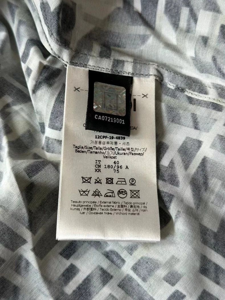 Fendi Fendi Full-printed short-sleeved shirt Size US XXS / EU 40 - 4 Thumbnail