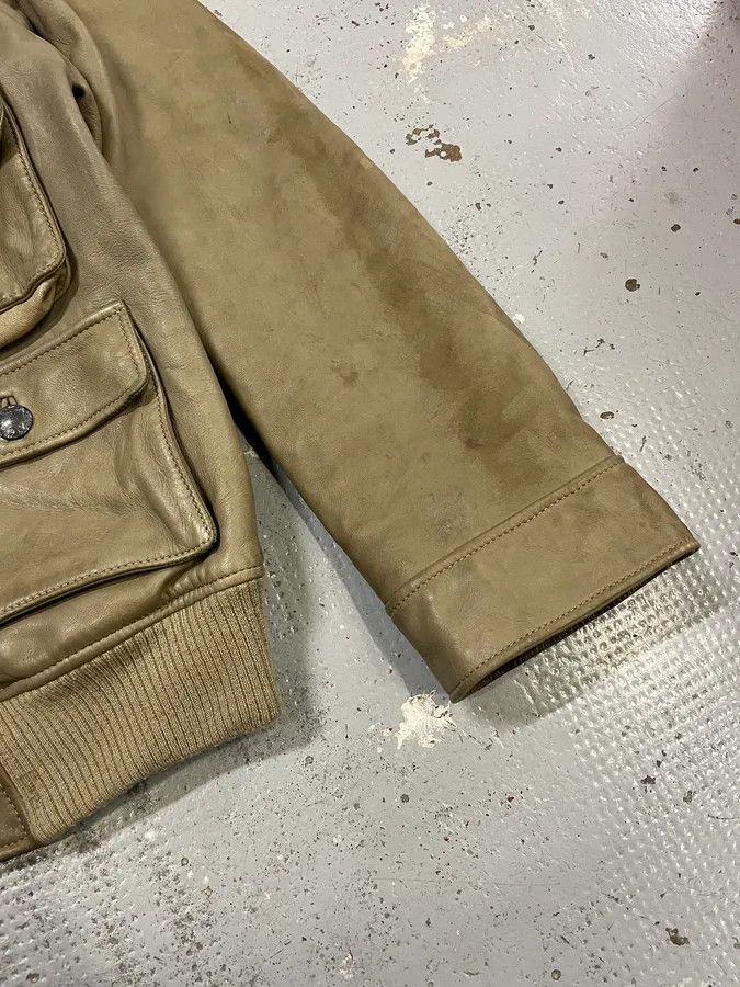 Dolce & Gabbana AW2006 Dolce & Gabbana Multi-Pocket Beige Cargo Leather Jacket Size US M / EU 48-50 / 2 - 7 Thumbnail