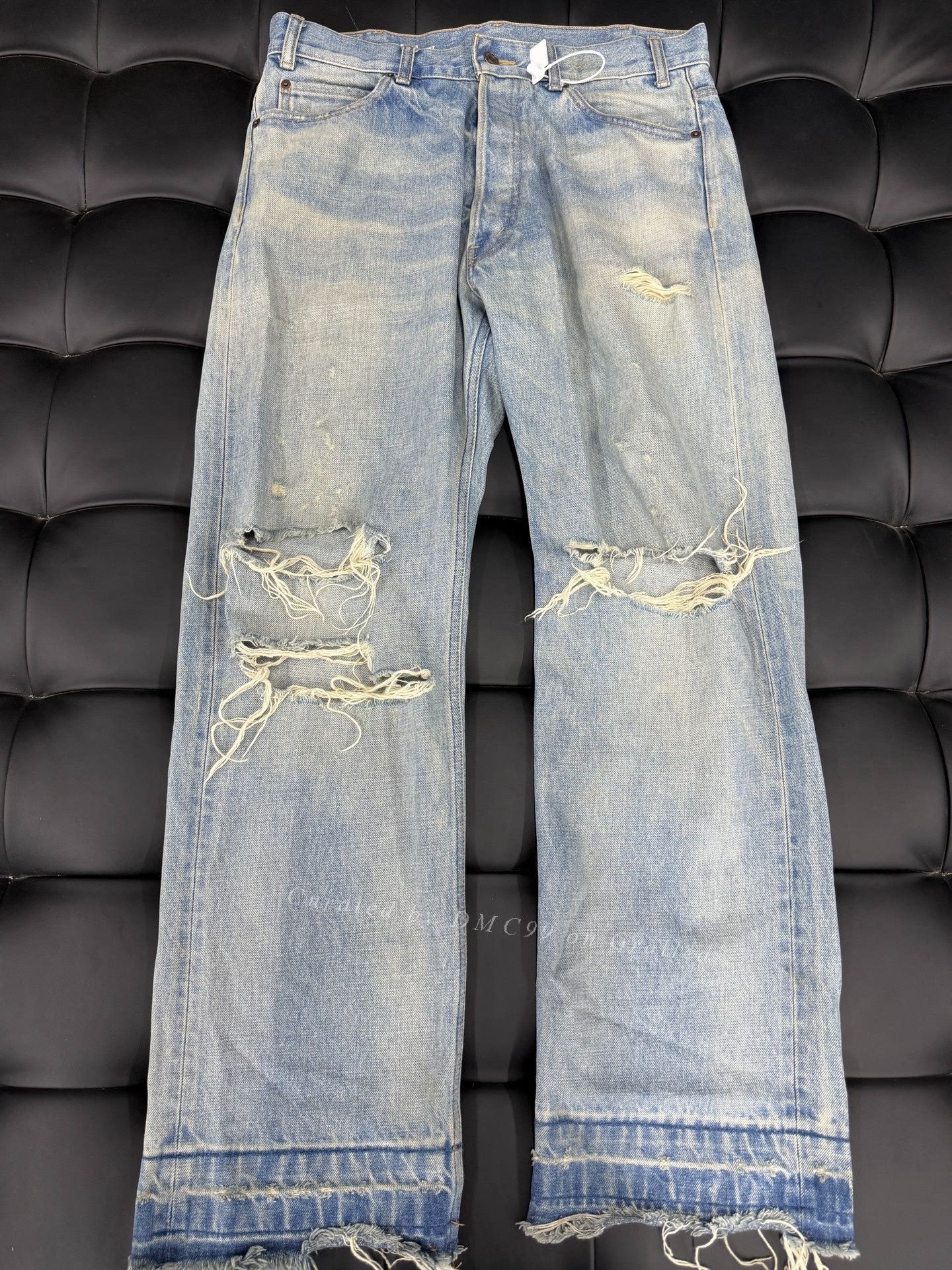 Celine Celine Wesley Distressed Jeans Size US 31 - 1 Thumbnail