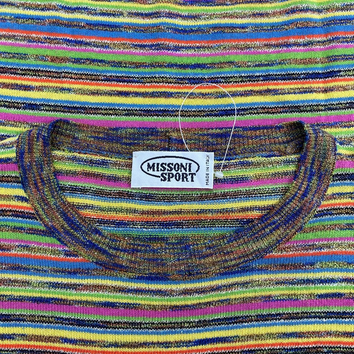 Missoni 1990s Missoni Sport Italy Striped Knitwear Longsleeve Size US L / EU 52-54 / 3 - 4 Thumbnail