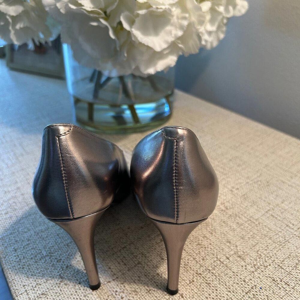 Elie Tahari Tahari Pumps in Silver Metallic Size US 9 / IT 39 - 3 Thumbnail