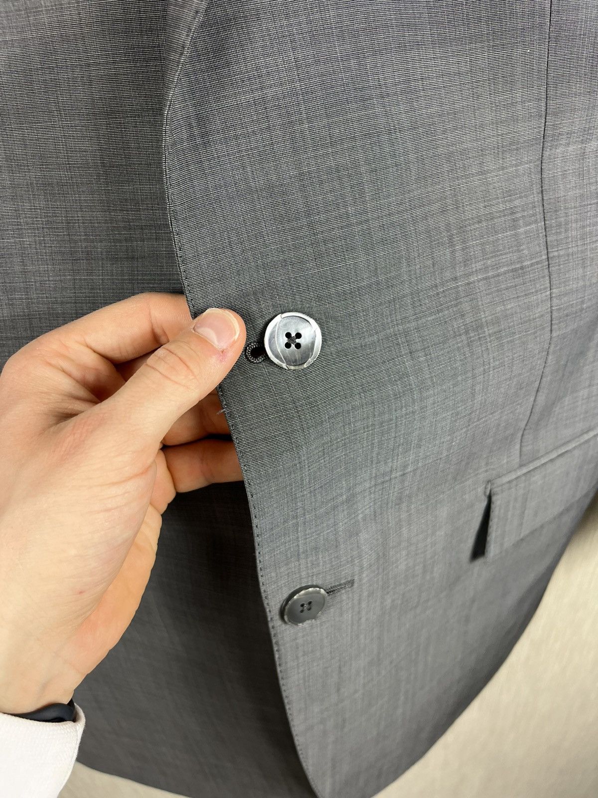 Ermenegildo Zegna Ermenegildo Zegna Leggerissimo wool silk blazer jacket Size 52R - 13 Thumbnail