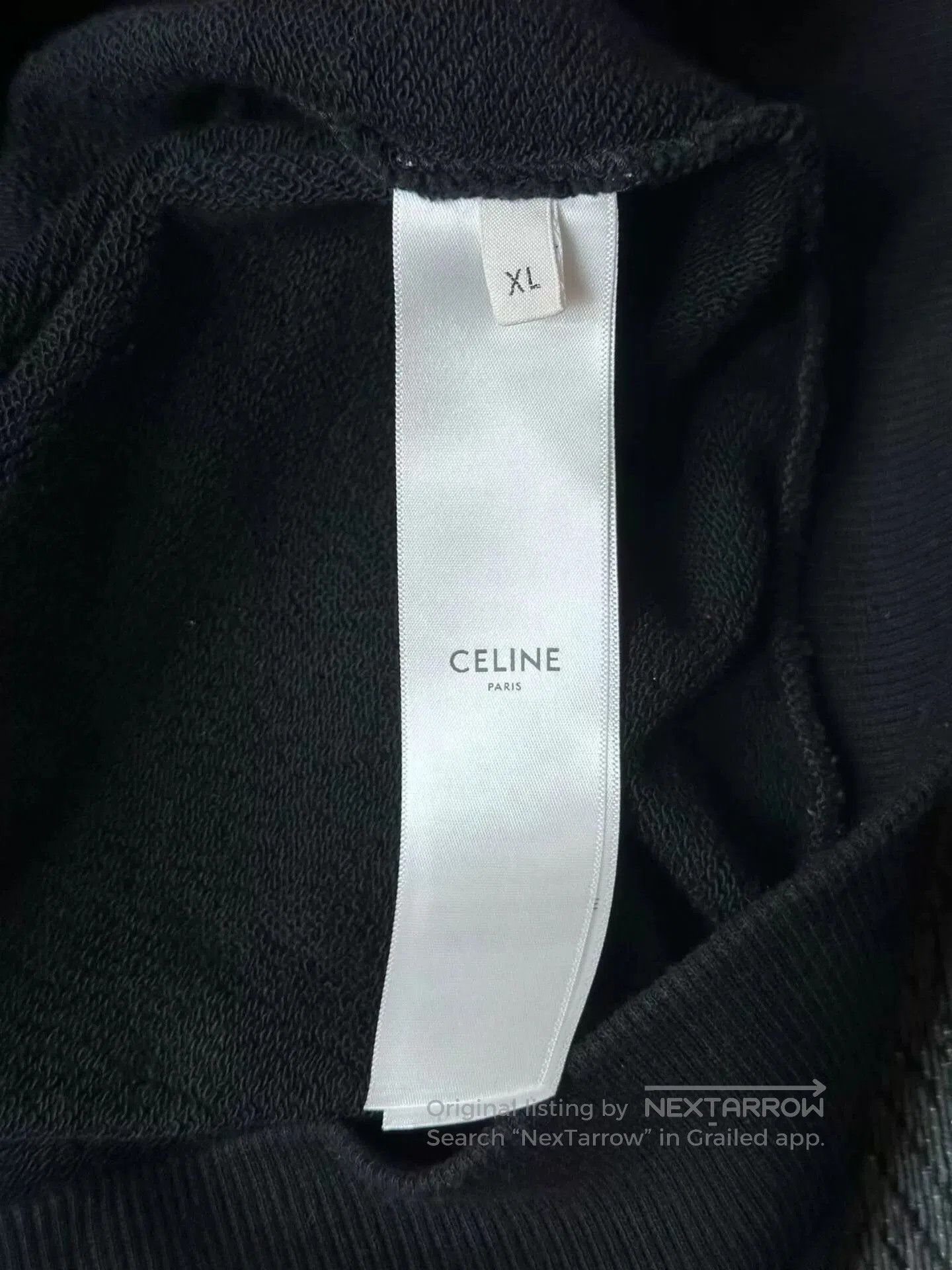 Celine celine logo zip-up hoodie in black. Size US XL / EU 56 / 4 - 5 Thumbnail