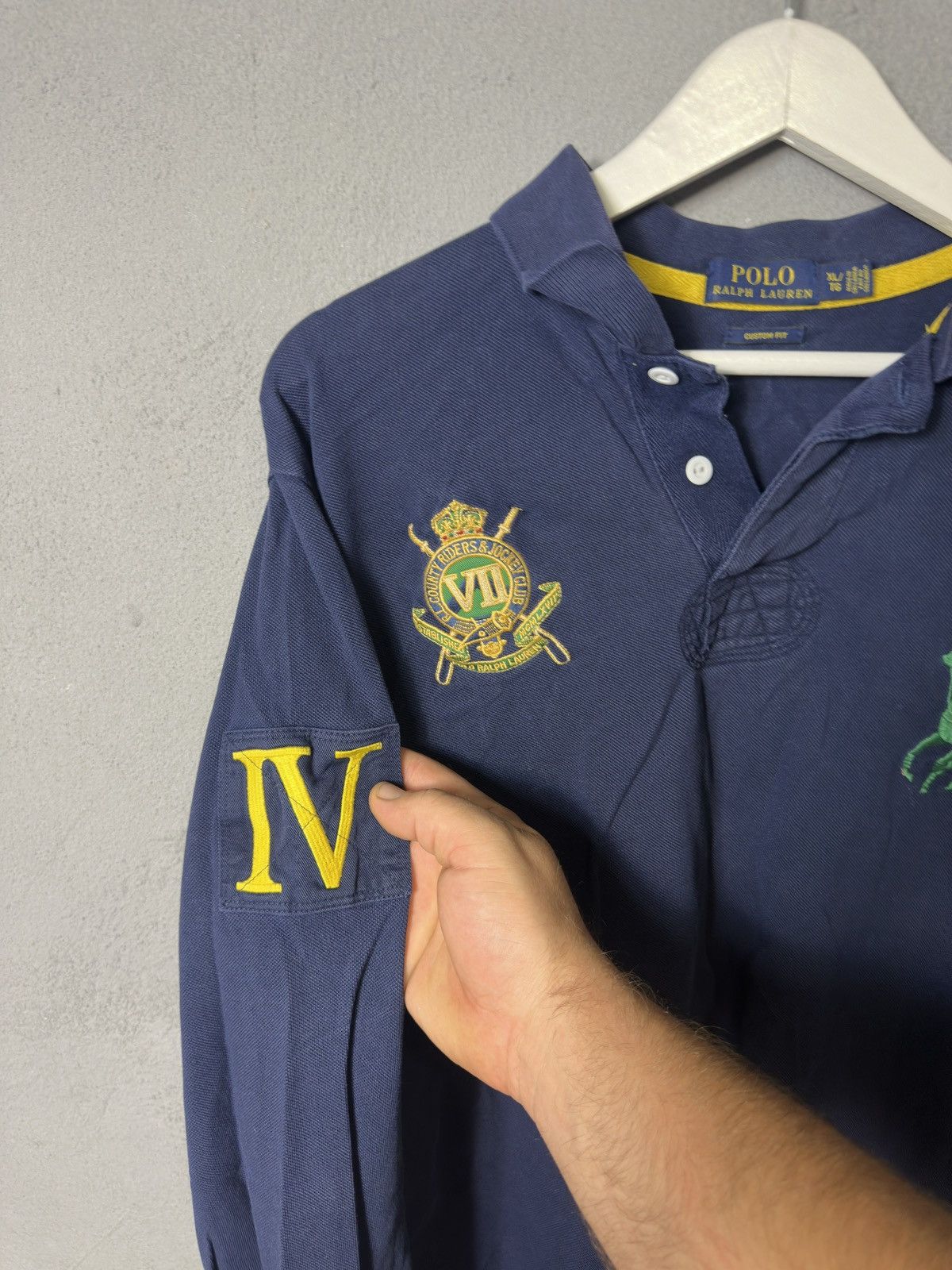 Polo Ralph Lauren Ralph Lauren Big Logo Y2K rugby long sleeve polo size XL Size US XL / EU 56 / 4 - 3 Thumbnail