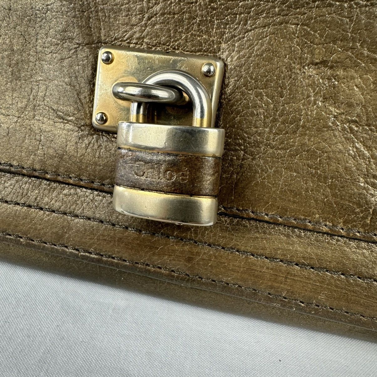 Chloe Vintage Authentic Chloe Paddington Leather Wallet Bronze Size ONE SIZE - 2 Thumbnail