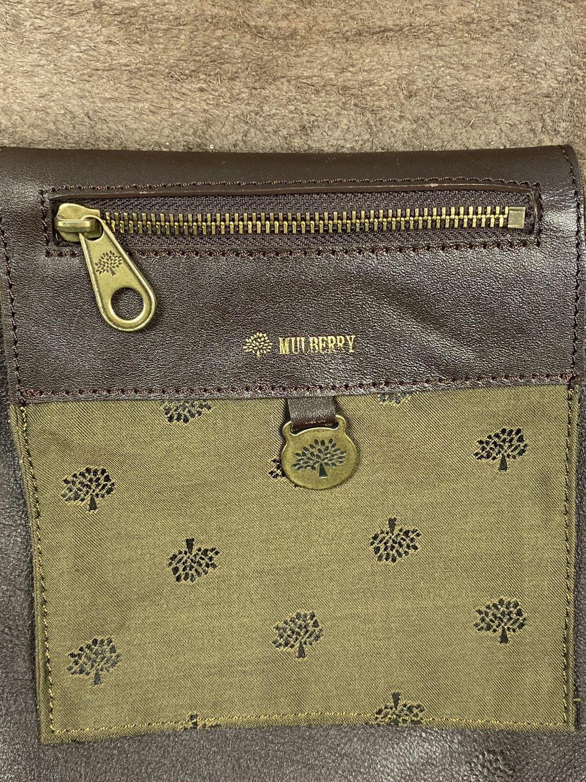 Mulberry × Vintage Vintage Brown Mulberry bag Antony Messenger Size ONE SIZE - 12 Thumbnail