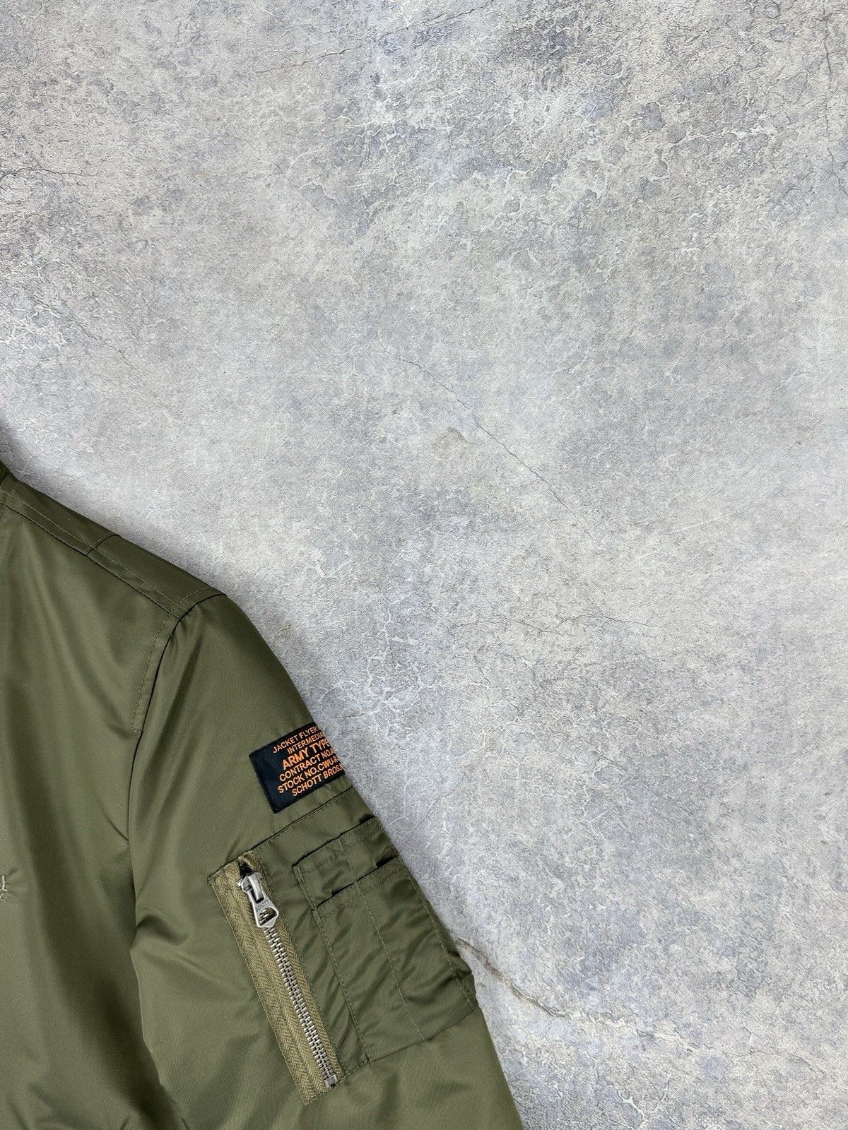 Schott NWT Schott MA-1 Army Type U Nylon Bomber Jacket Size S / US 4 / IT 40 - 4 Thumbnail