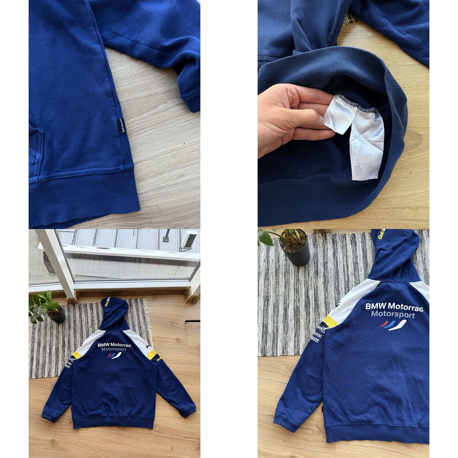 BMW BMW Motorrad SBK Racing Hoodie XL Blue Nike Athletic Authentic Zip Embroidered Logo Pockets Hooded Vintage Racing Bmw Hoodie Mens Size US XL / EU 56 / 4 - 9 Thumbnail