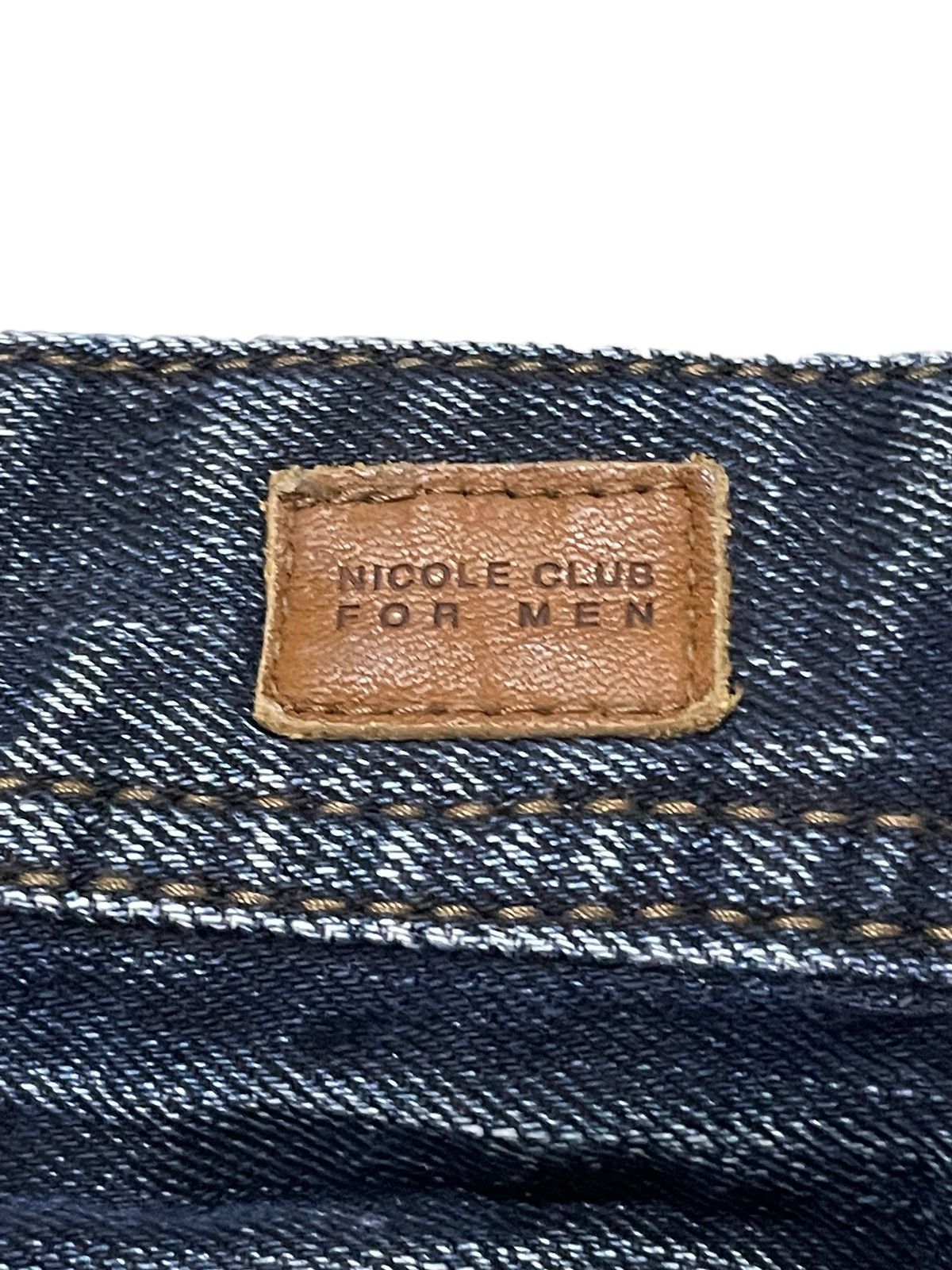 Hysteric Glamour × Nicole Club Nicole Club Ezyme Laser Wash Claw Mark Studded Jeans Size US 30 / EU 46 - 20 Thumbnail