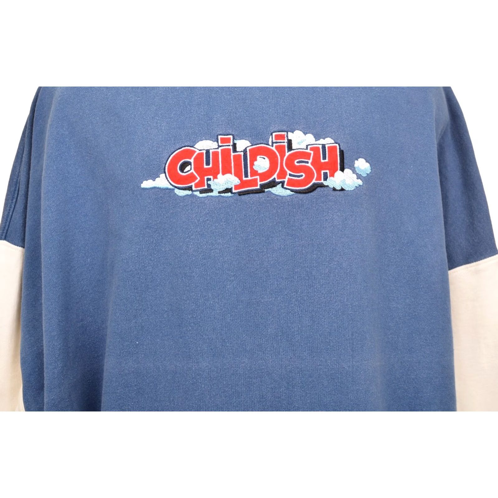 Vintage DDP Tgfbro Ltd Childish Vintage Pullover Hoodie XXL Adult Blue Pullover Hoodie Clothing Mens Size US XXL / EU 58 / 5 - 2 Thumbnail