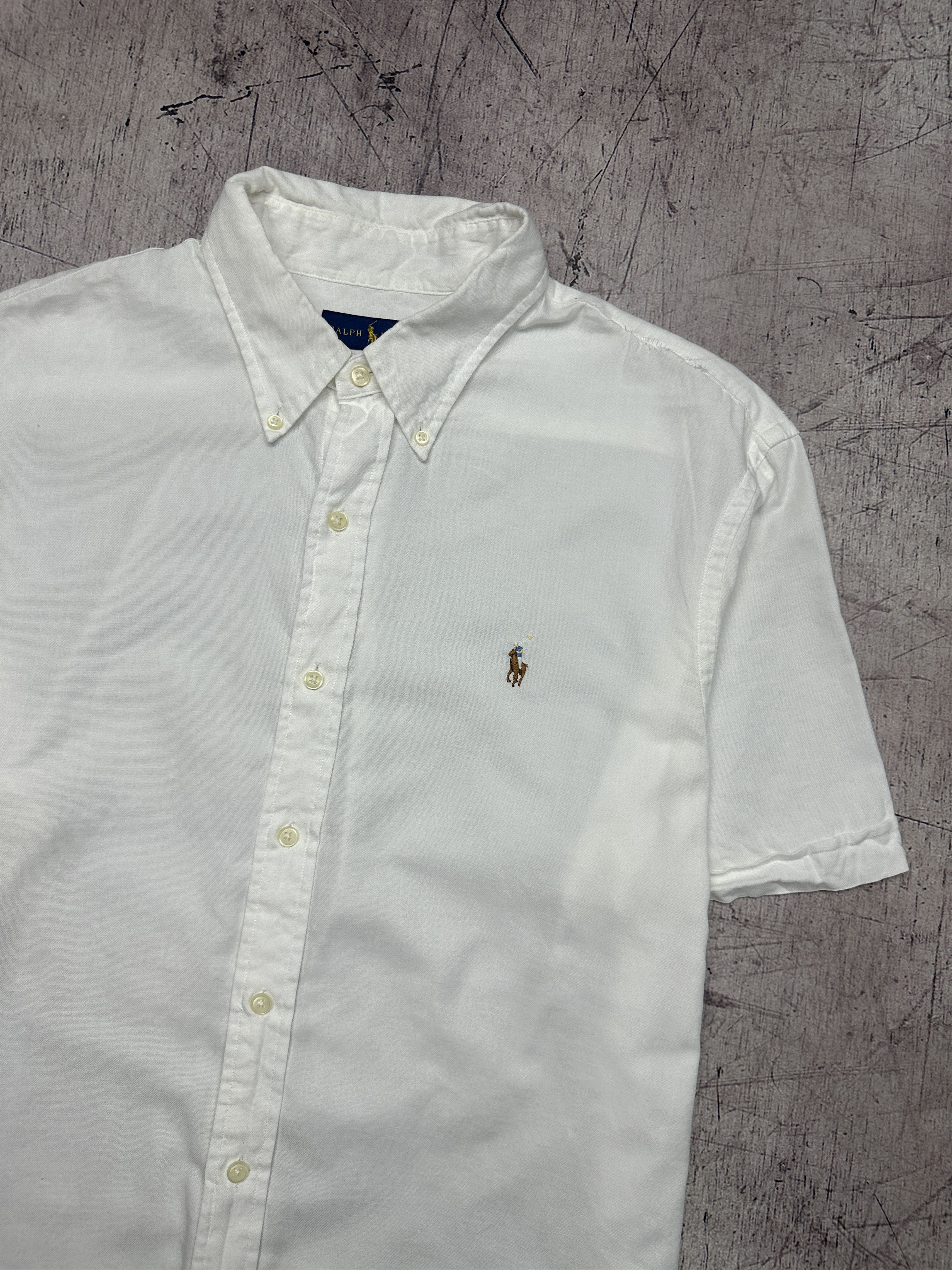Polo Ralph Lauren Polo Ralph Lauren Short Sleeve White Shirt Size US XL / EU 56 / 4 - 2 Thumbnail