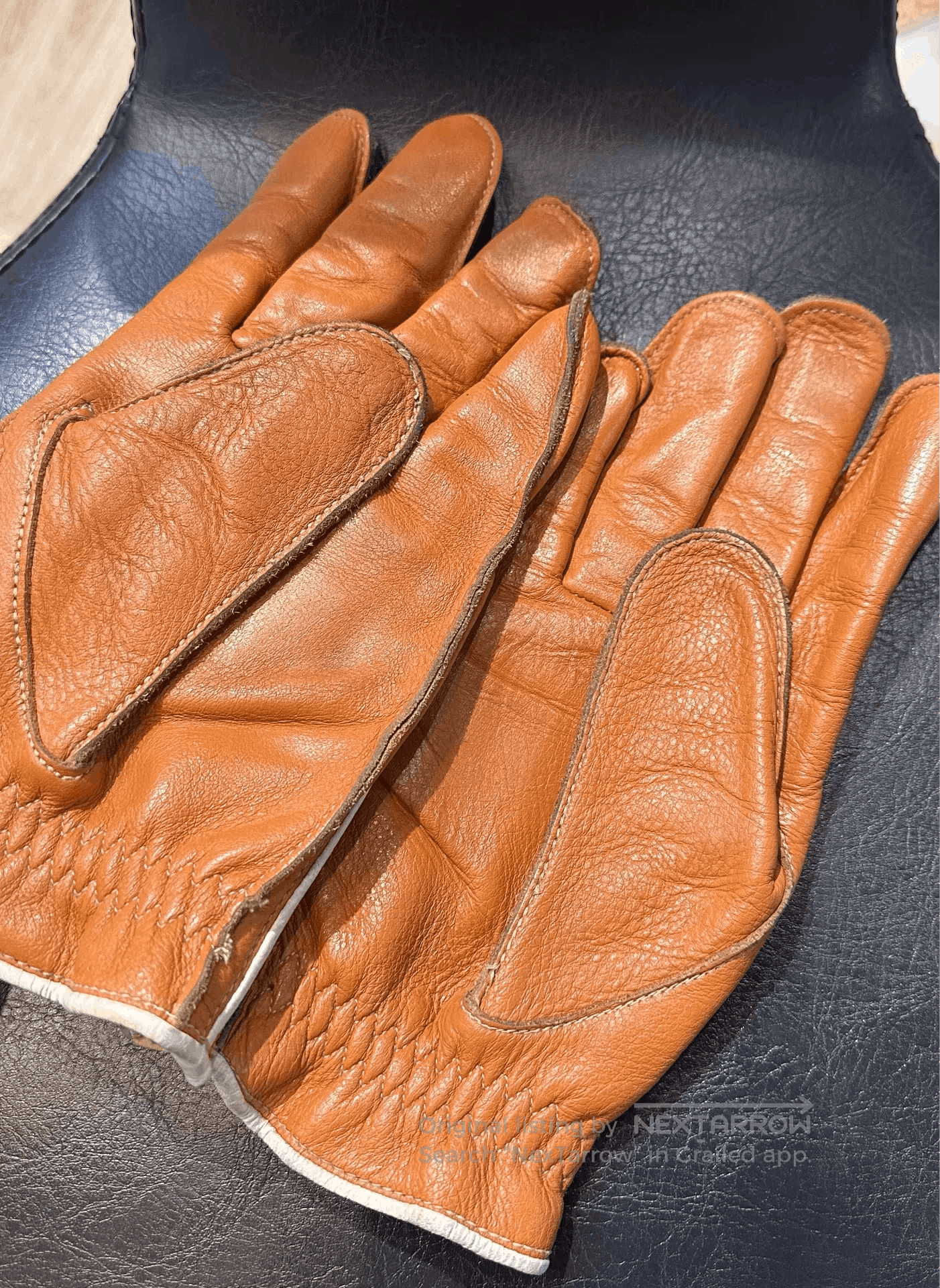 Japanese Brand Japanese GMG Leather Motorcycle Gloves Large. Size ONE SIZE - 1 Thumbnail