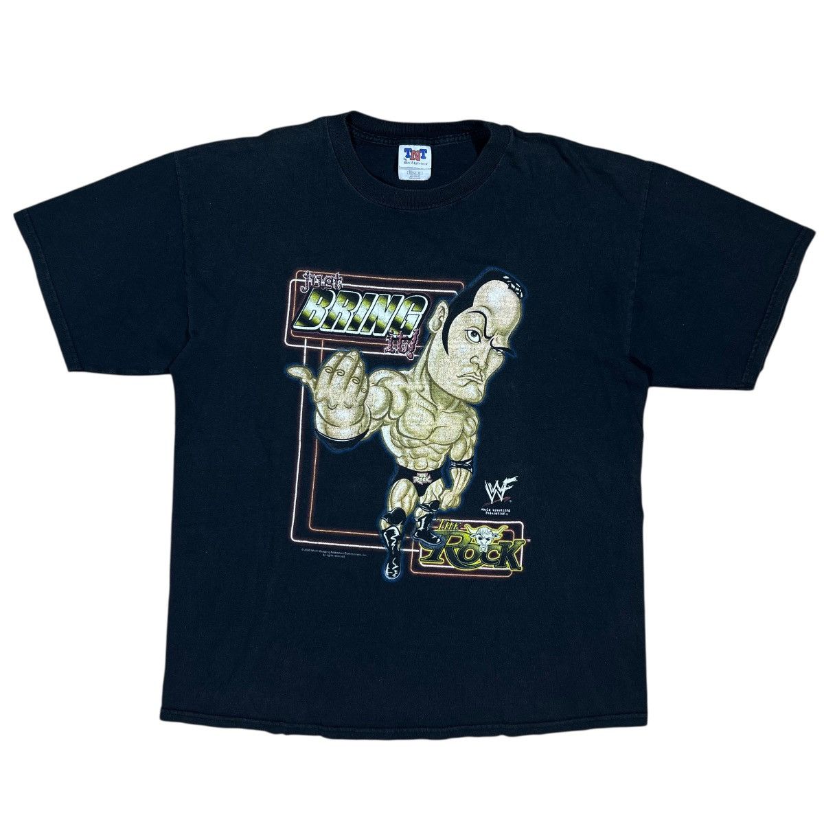 VINTAGE THE ROCK CARTOON BRING IT