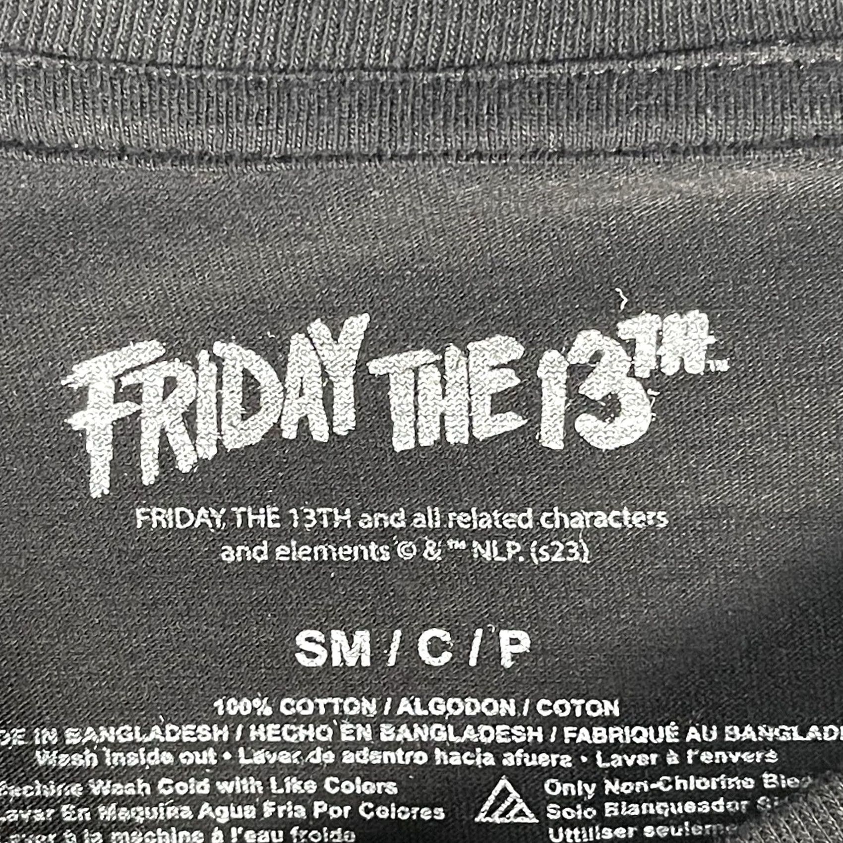 Vintage Friday The 13th Shirt Mens S Black Camp Crystal Lake Place Hide Men Size Size US S / EU 44-46 / 1 - 3 Thumbnail