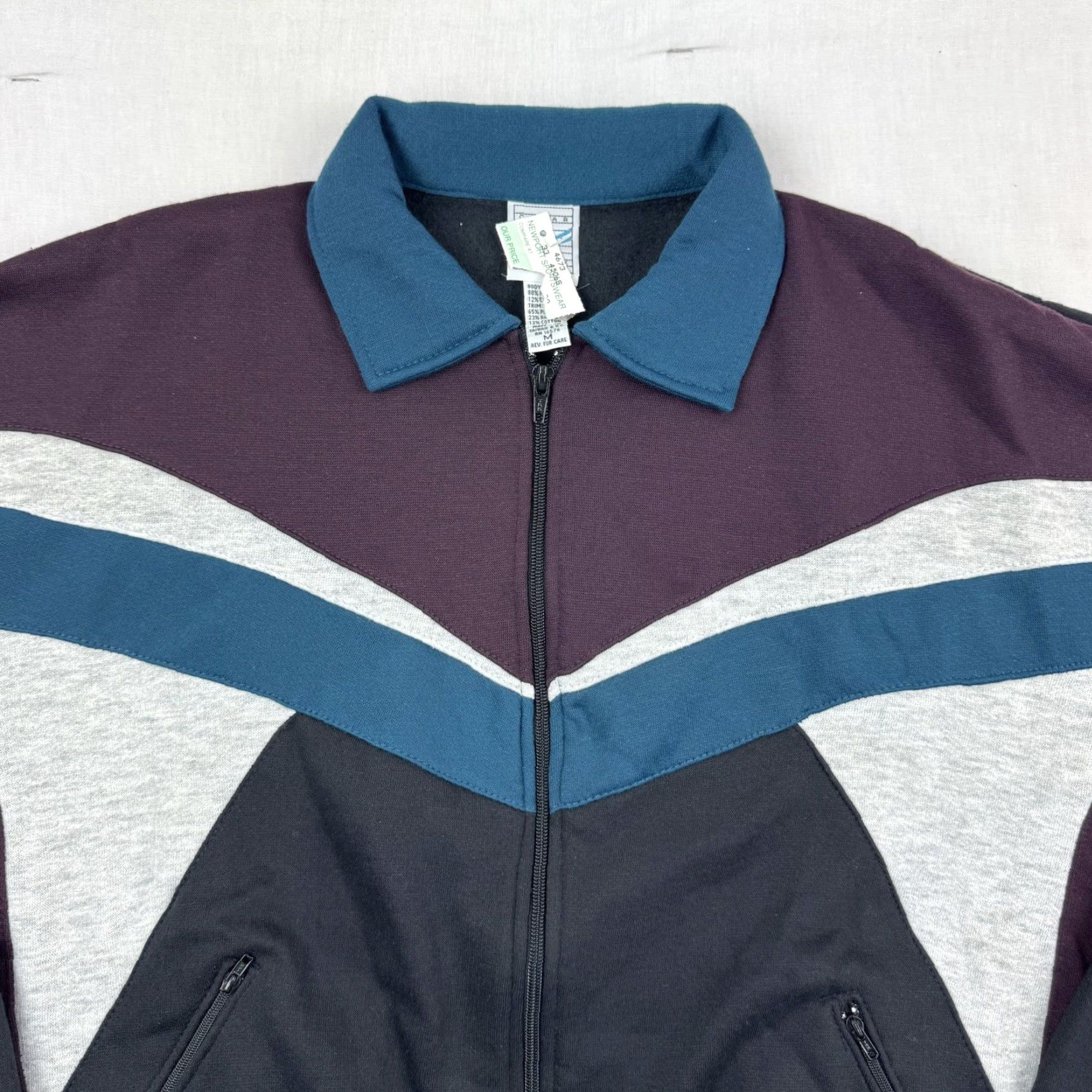 Vintage VINTAGE Clear Creek Sweatshirt Jacket Adult Medium Zip 80s Solid Men Size US M / EU 48-50 / 2 - 2 Thumbnail